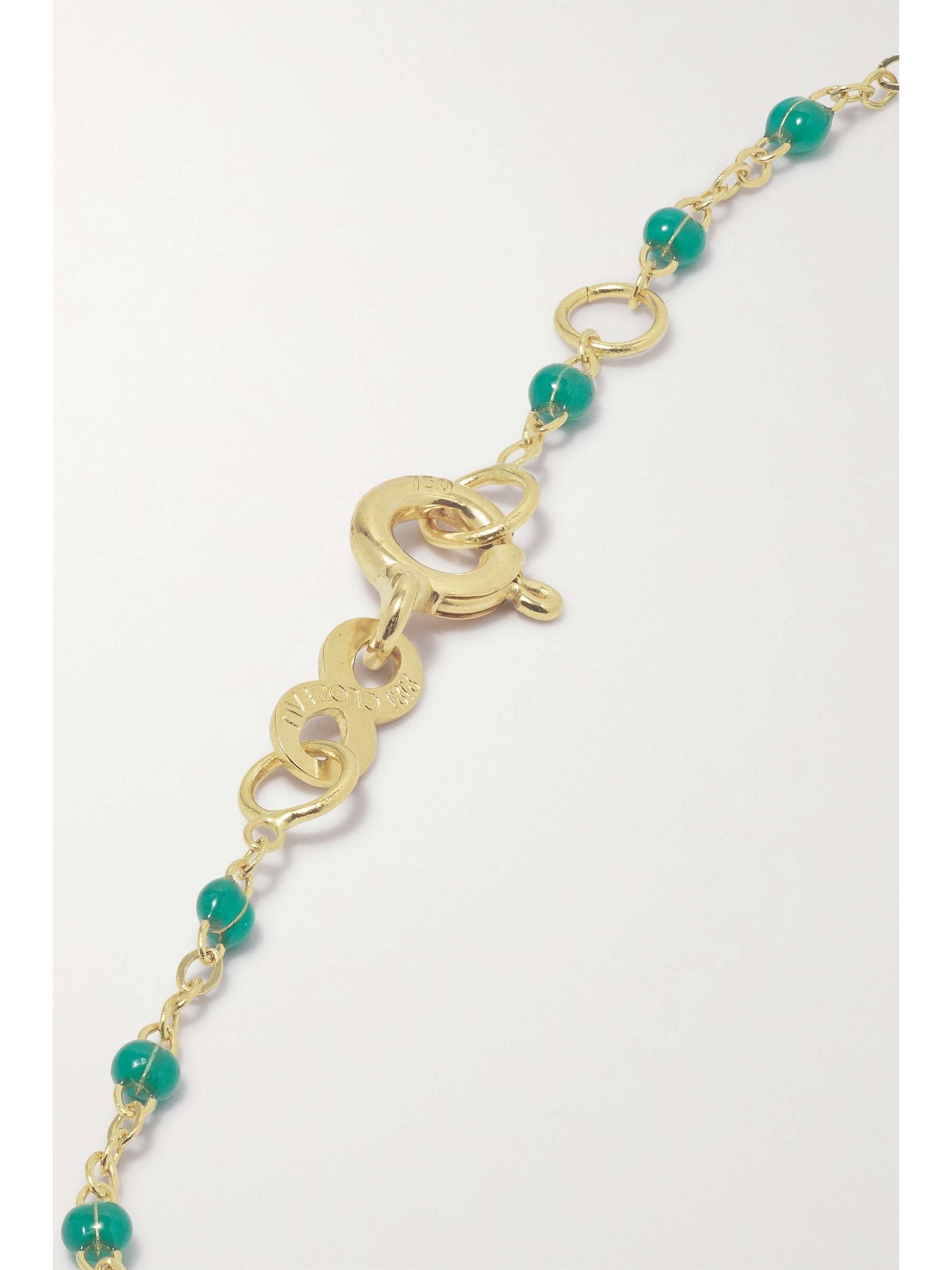 GIGI CLOZEAU Classic Gigi 18-karat gold and resin bracelet