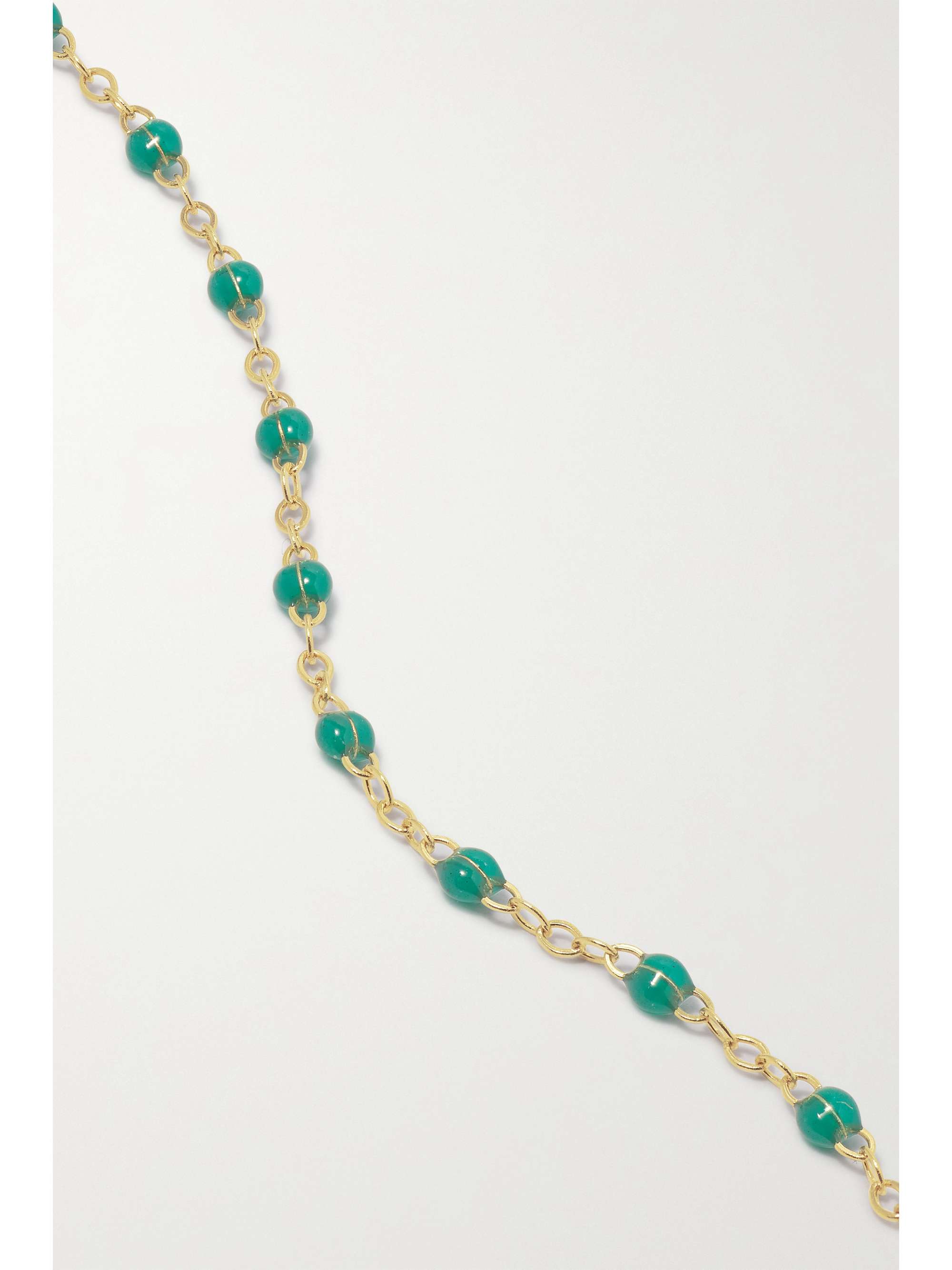 GIGI CLOZEAU Classic Gigi 18-karat gold and resin bracelet