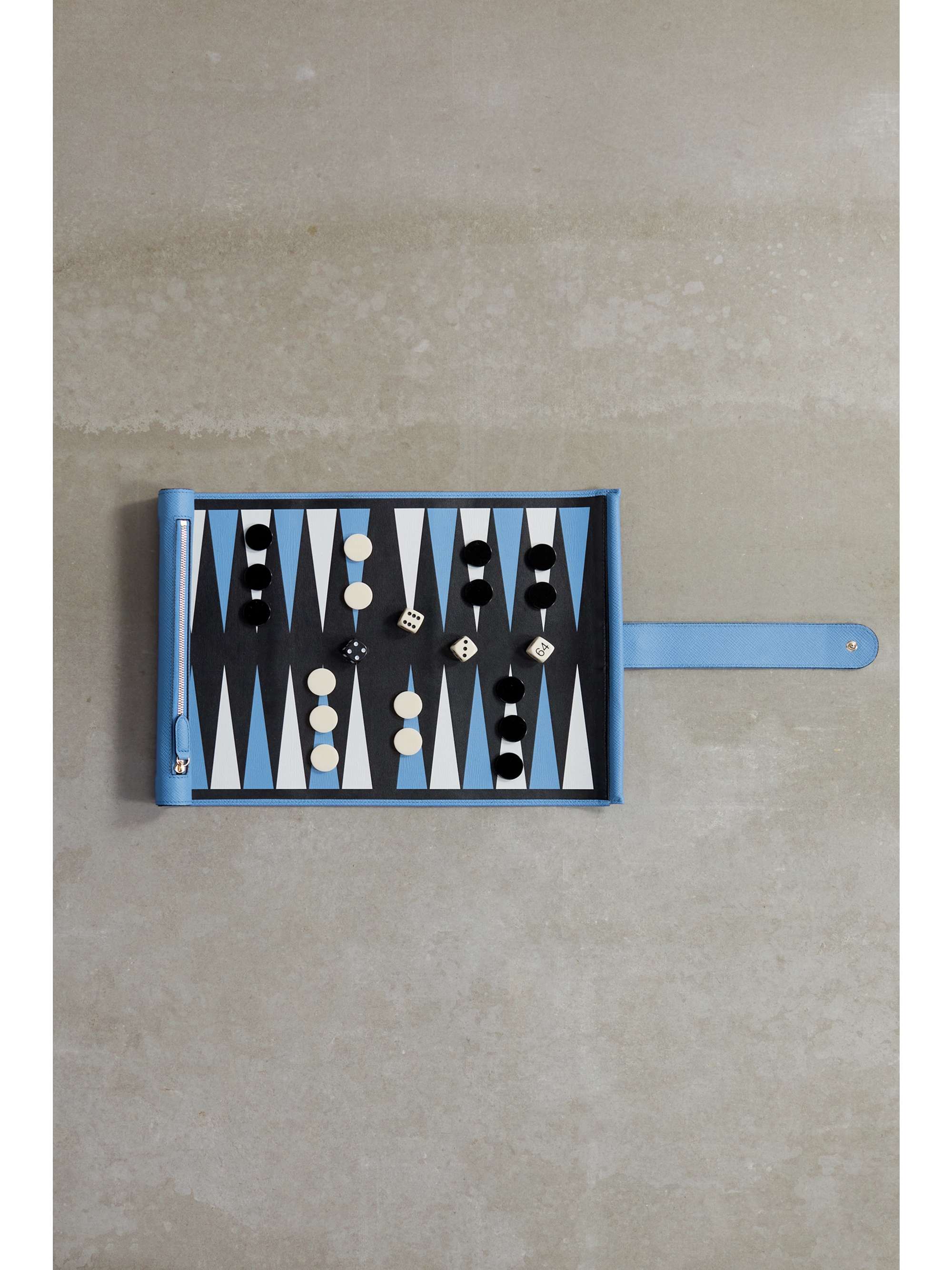 SMYTHSON Panama textured-leather backgammon roll