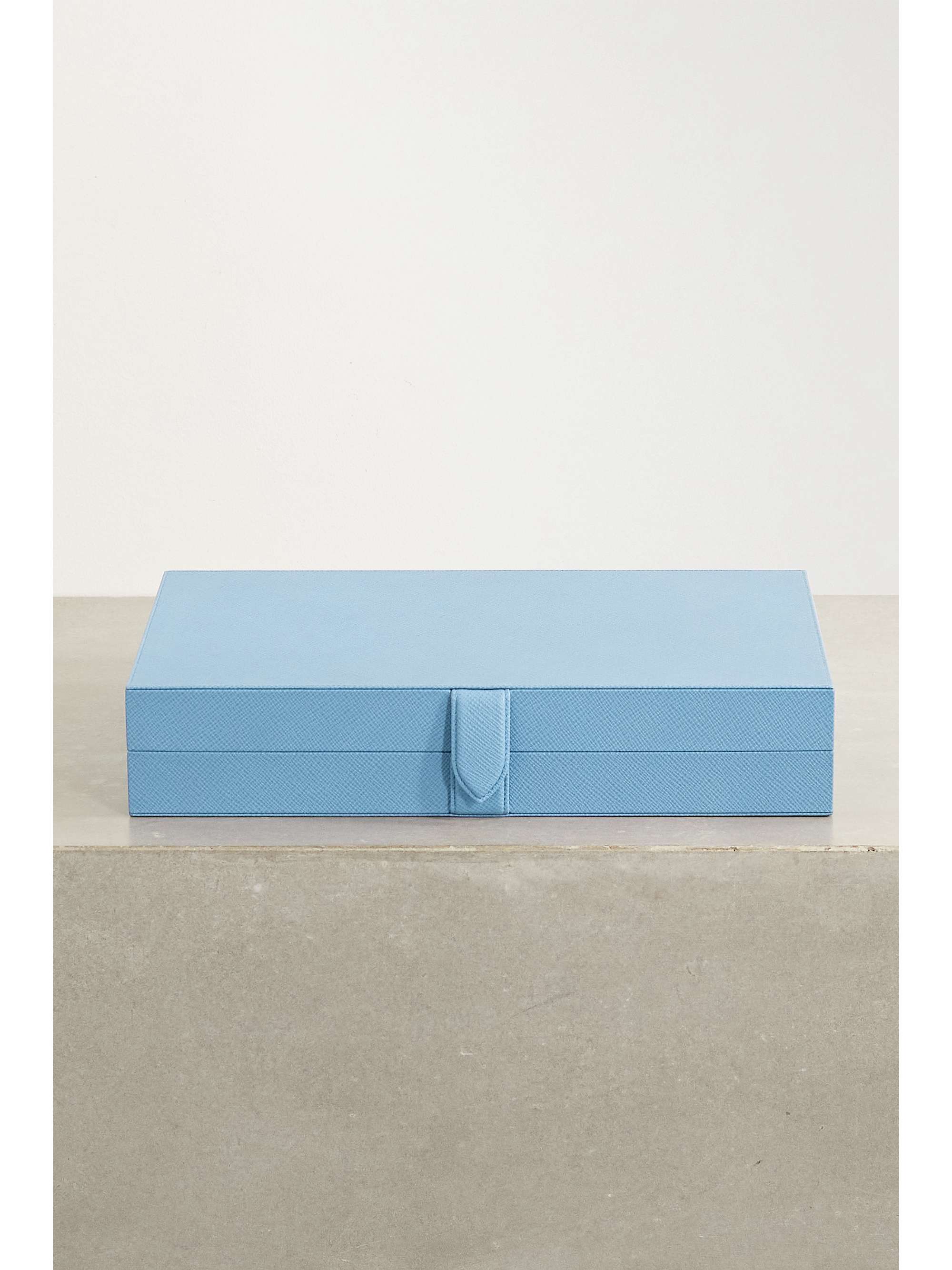 SMYTHSON Panama textured-leather backgammon set