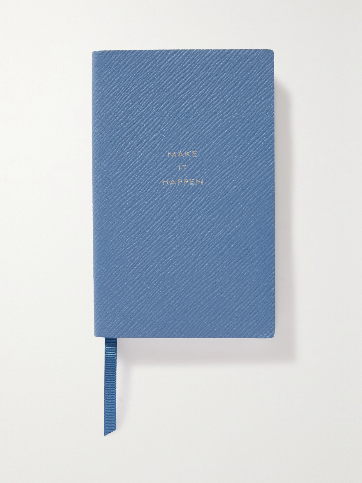 Smythson Panama Make It Happen Textured-leather Notebook