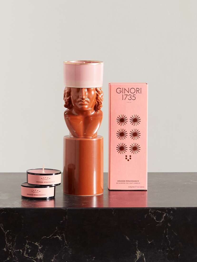 GINORI 1735 The Scholar Porcelain Candle Holder