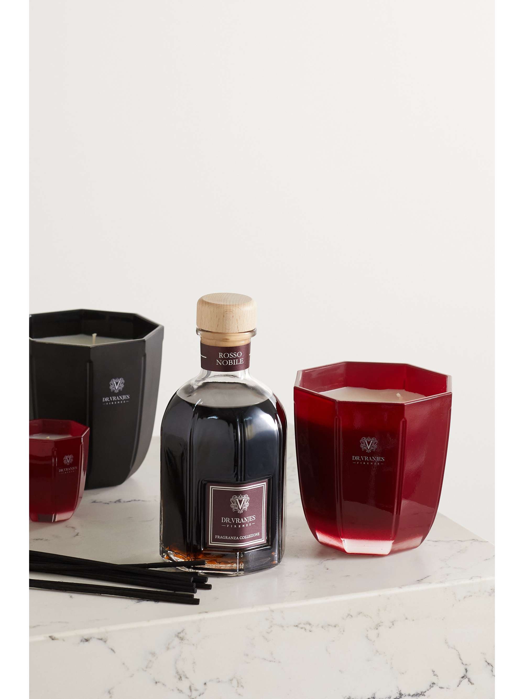 DR. VRANJES FIRENZE Rosso Nobile Set aus Duftkerze und Raumduft