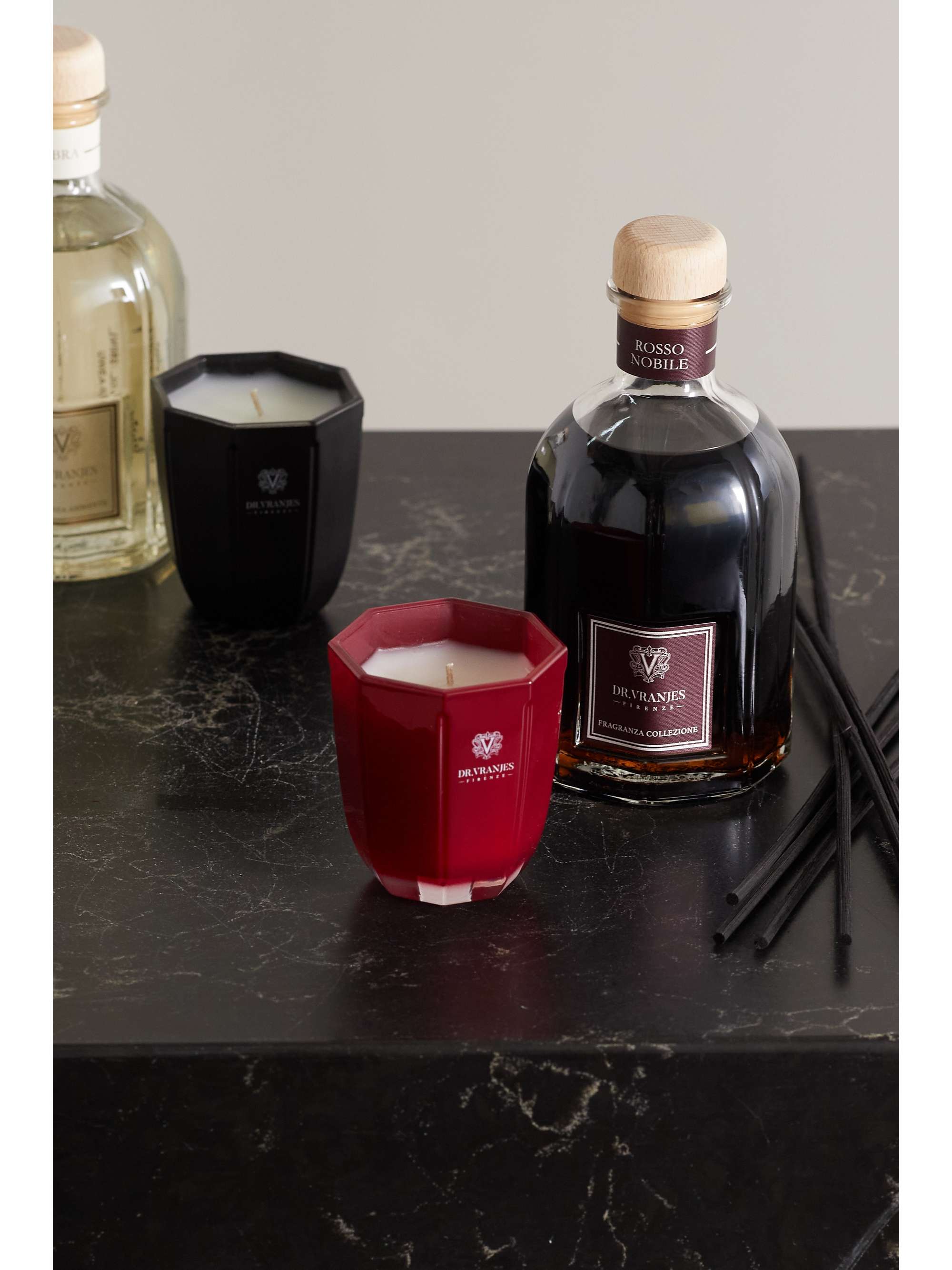 DR. VRANJES FIRENZE Rosso Nobile Set aus Duftkerze und Raumduft
