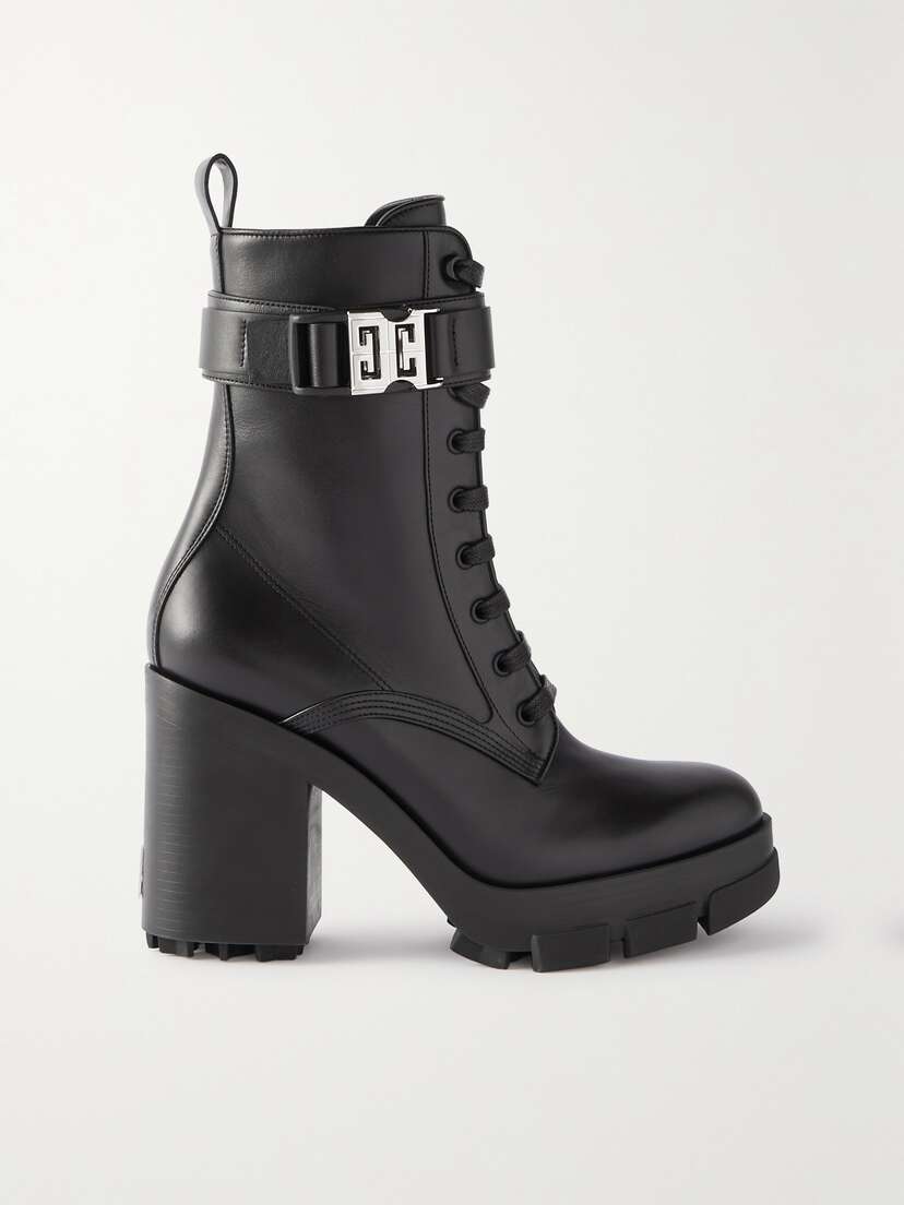 Givenchy Embellished Leather Ankle Boots