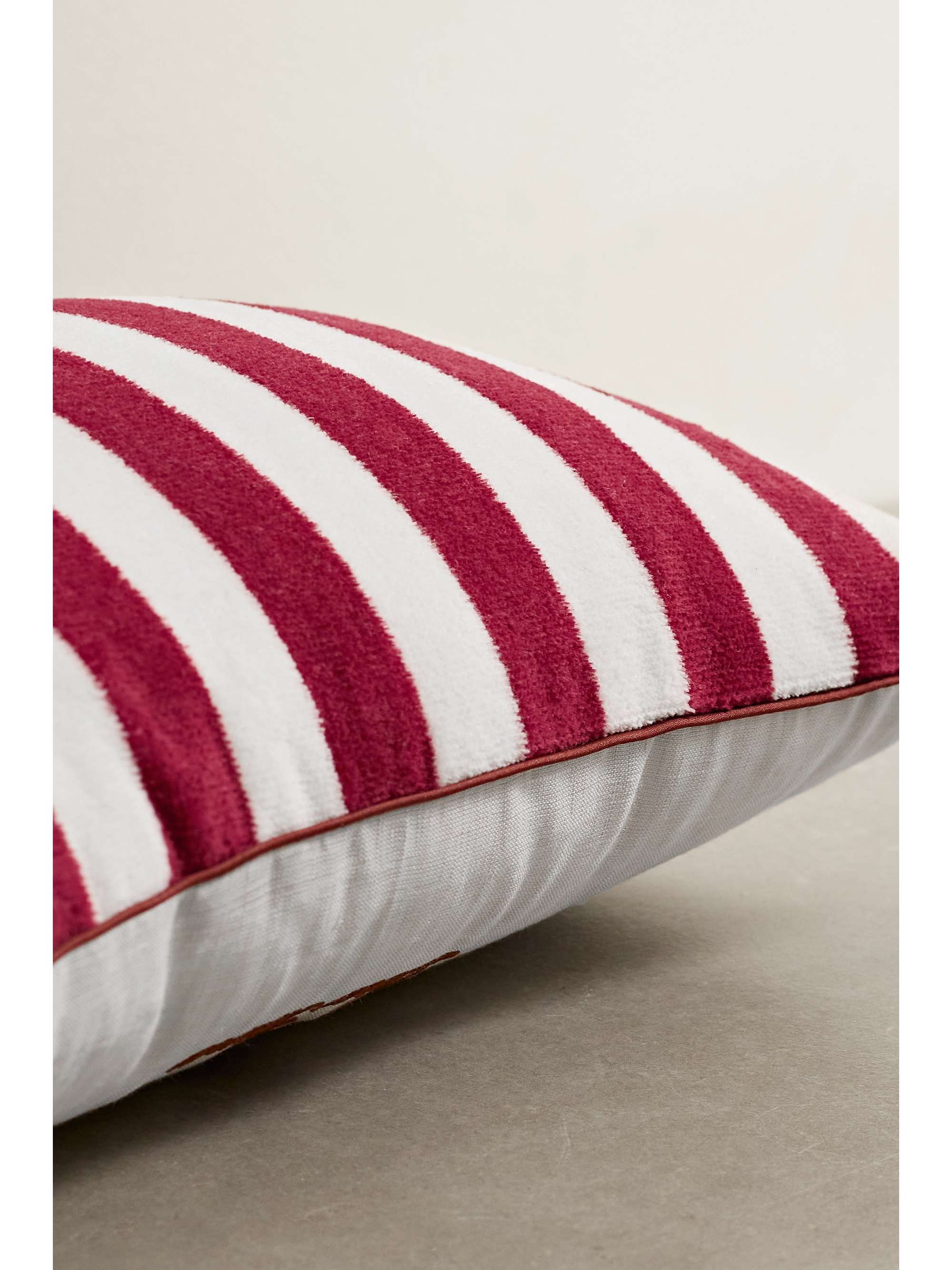 LORO PIANA Striped cotton-terry and linen beach pillow