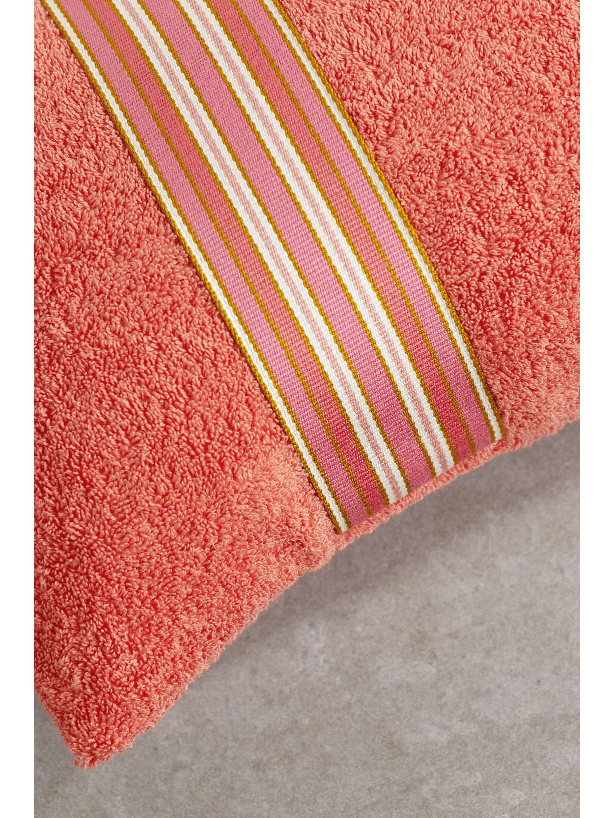LORO PIANA The Suitcase striped webbing-trimmed cotton-terry beach pillow
