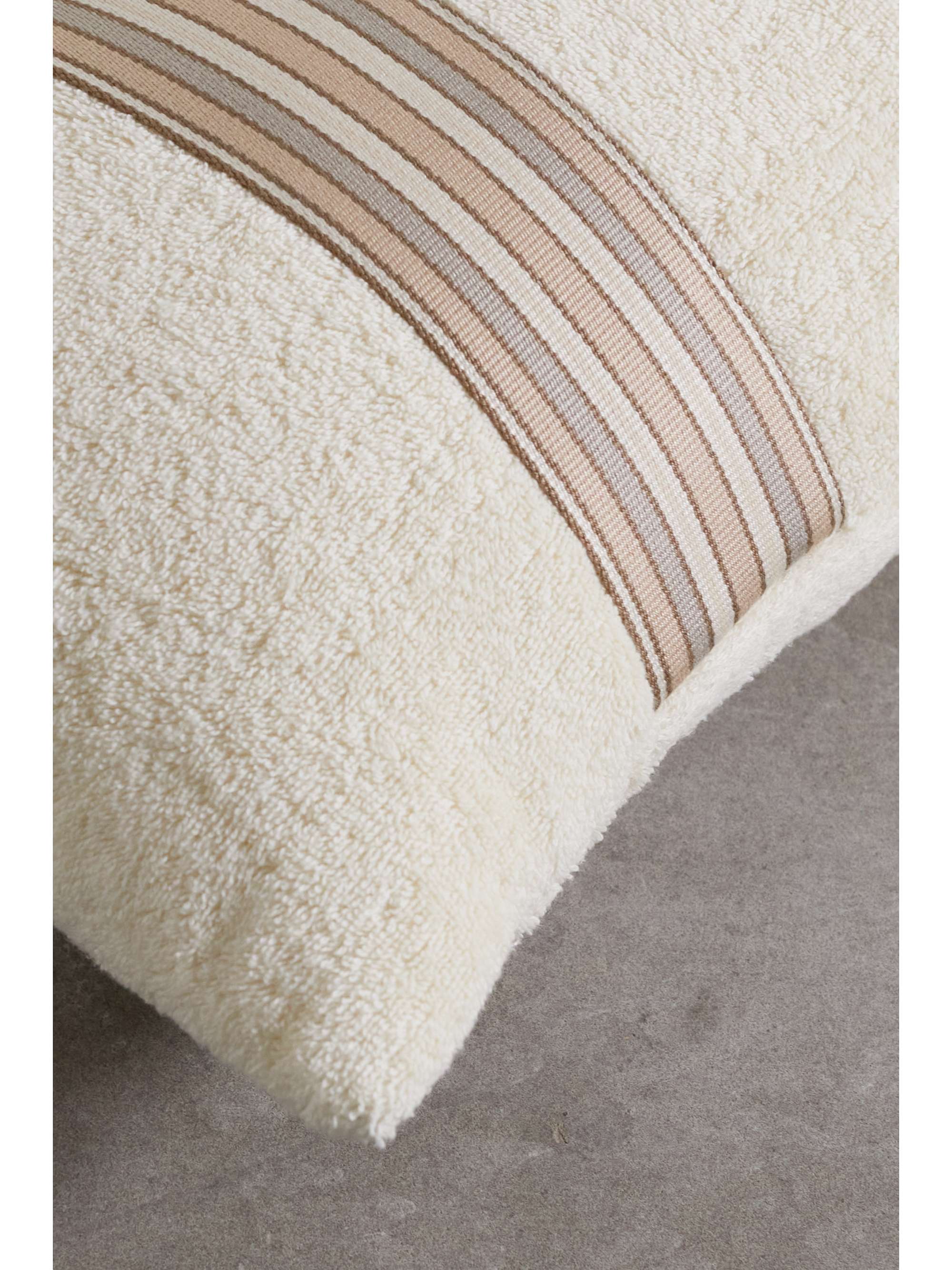 LORO PIANA The Suitcase striped webbing-trimmed cotton-terry beach pillow