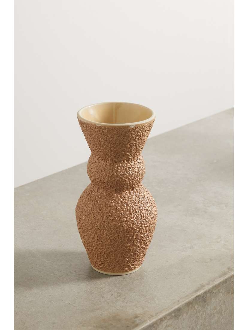 MARLOE MARLOE + Net Sustain Lucie Glazed Ceramic Vase