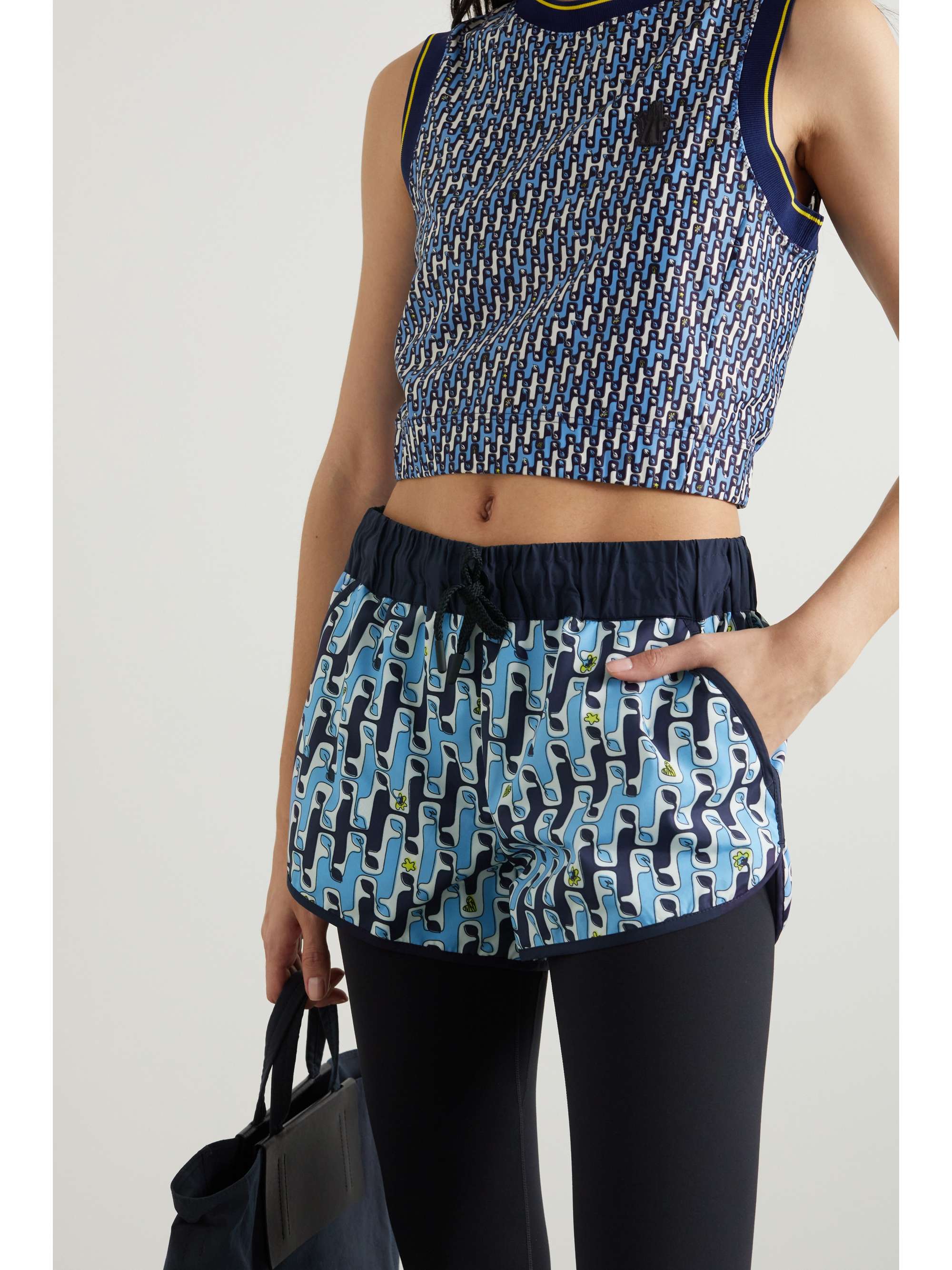 MONCLER GENIUS Printed shell shorts