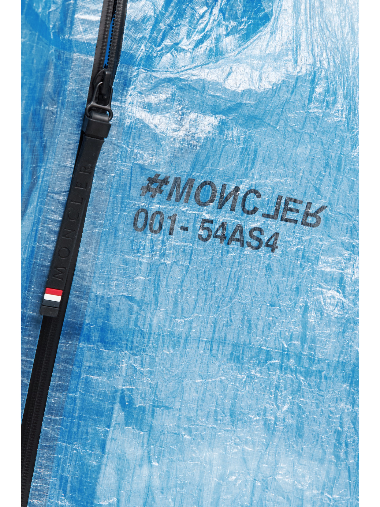 Moncler Genius Landry Hooded Printed Crinkled-pvc Jacket In Blue