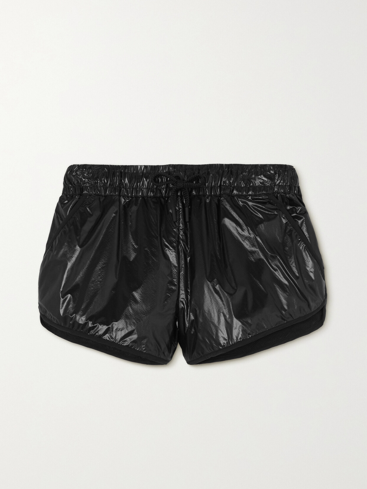 Moncler Genius Glossed-ripstop Shorts - Black