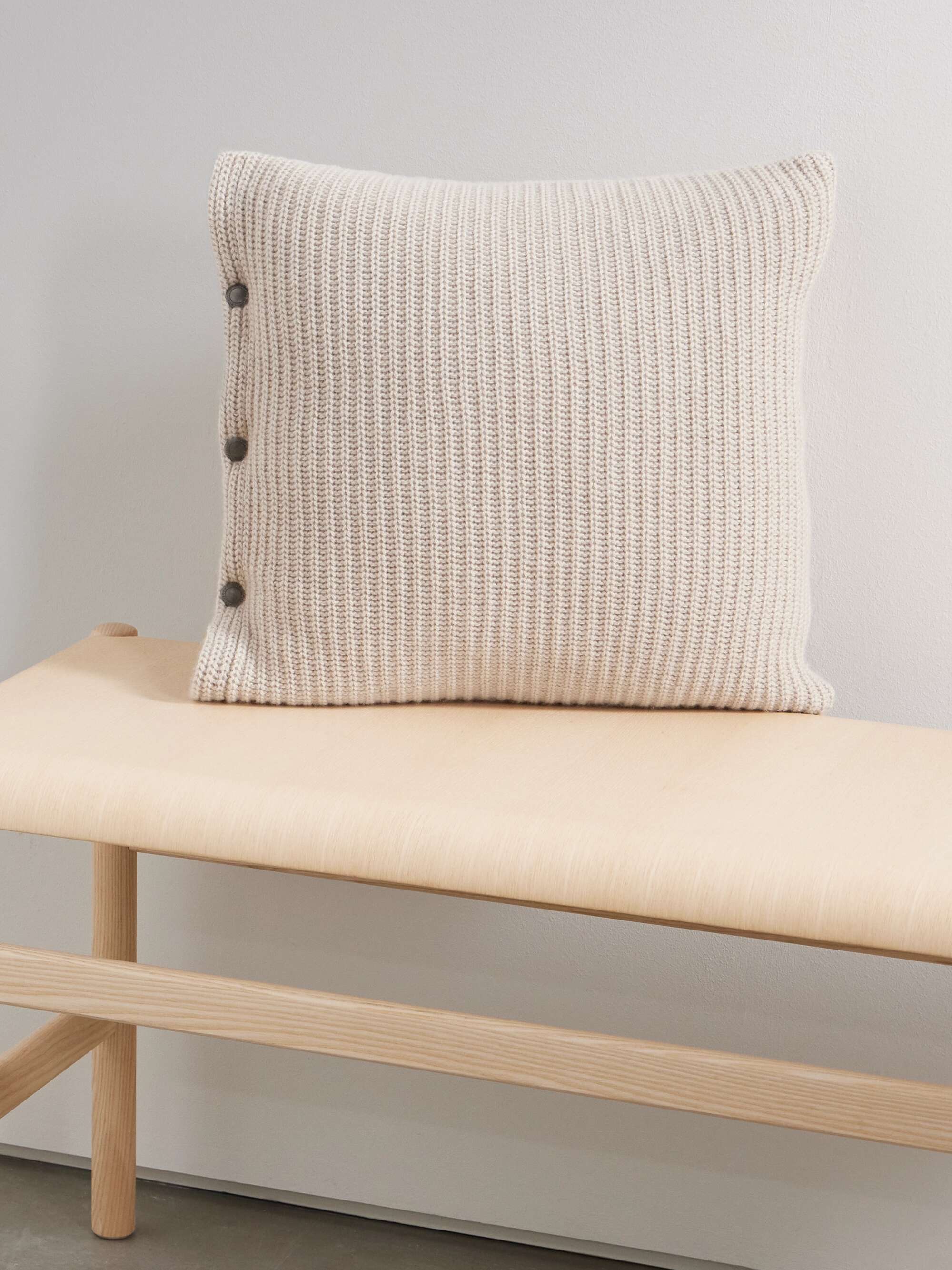BRUNELLO CUCINELLI Ribbed cashmere down cushion | NET-A-PORTER