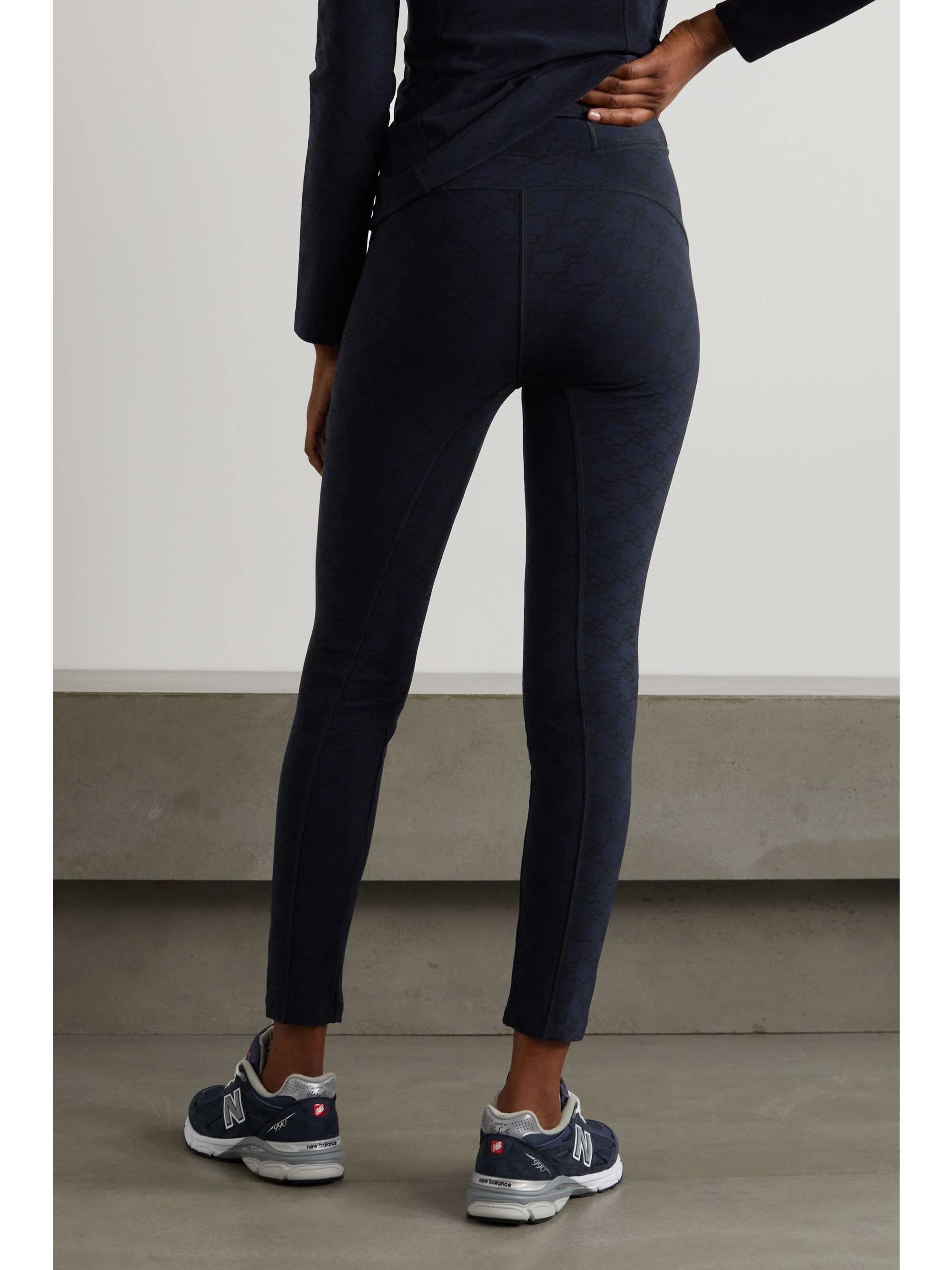 FENDI Karligraphy printed stretch leggings