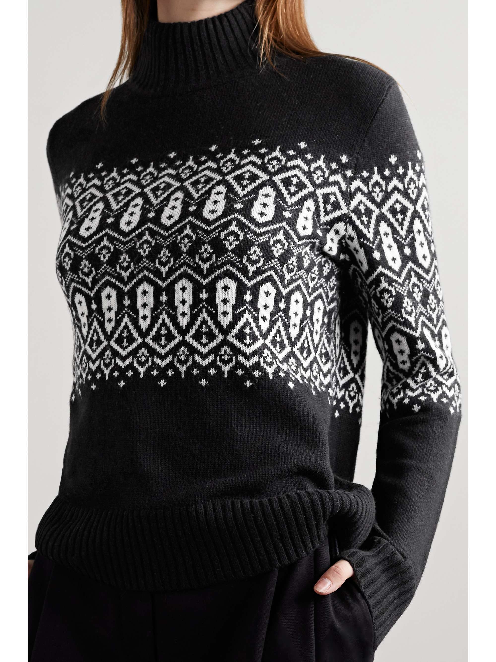 BOGNER FIRE+ICE Carin intarsia-knit turtleneck sweater