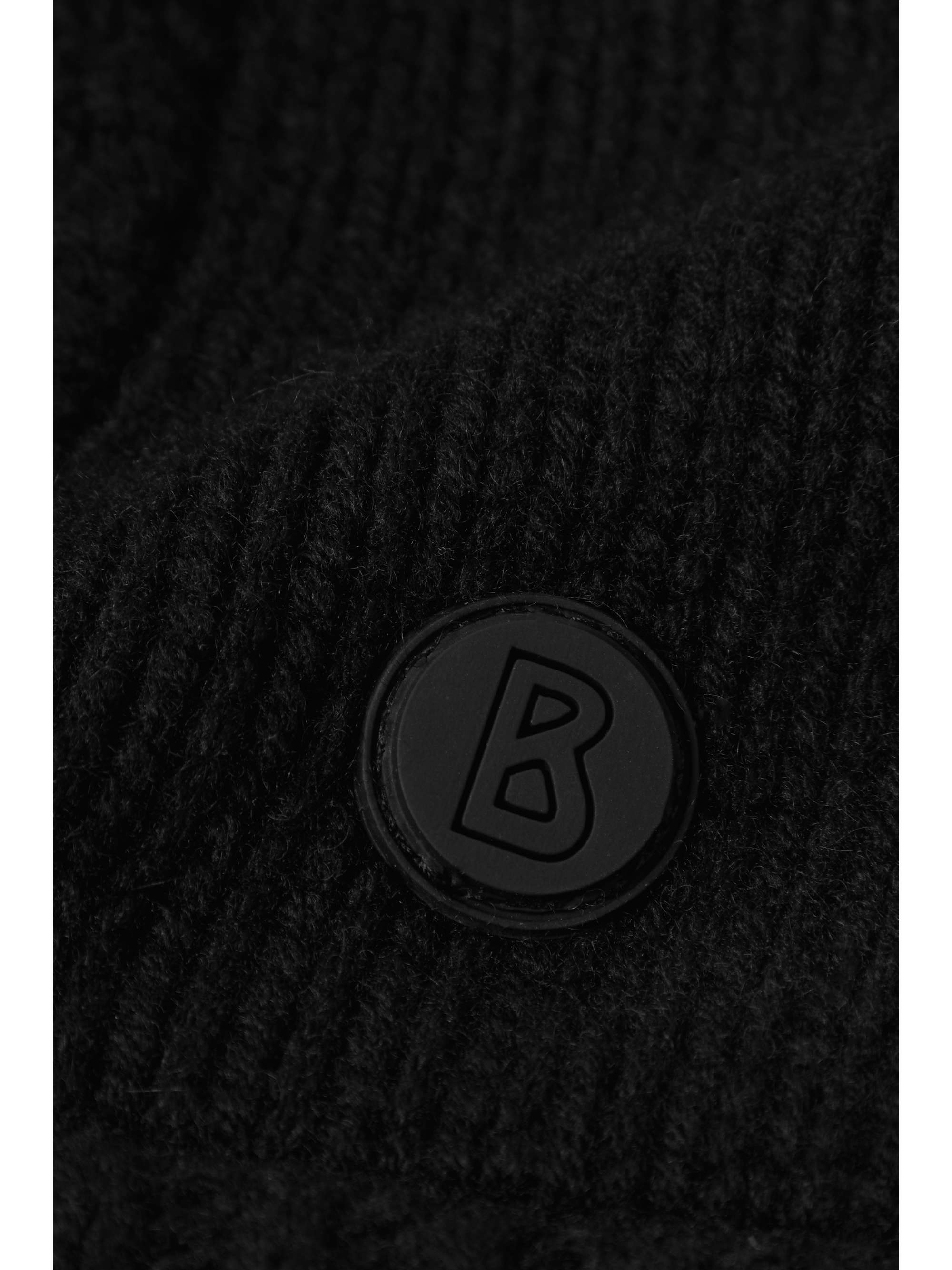 BOGNER Berny appliquéd wool and cashmere-blend hood