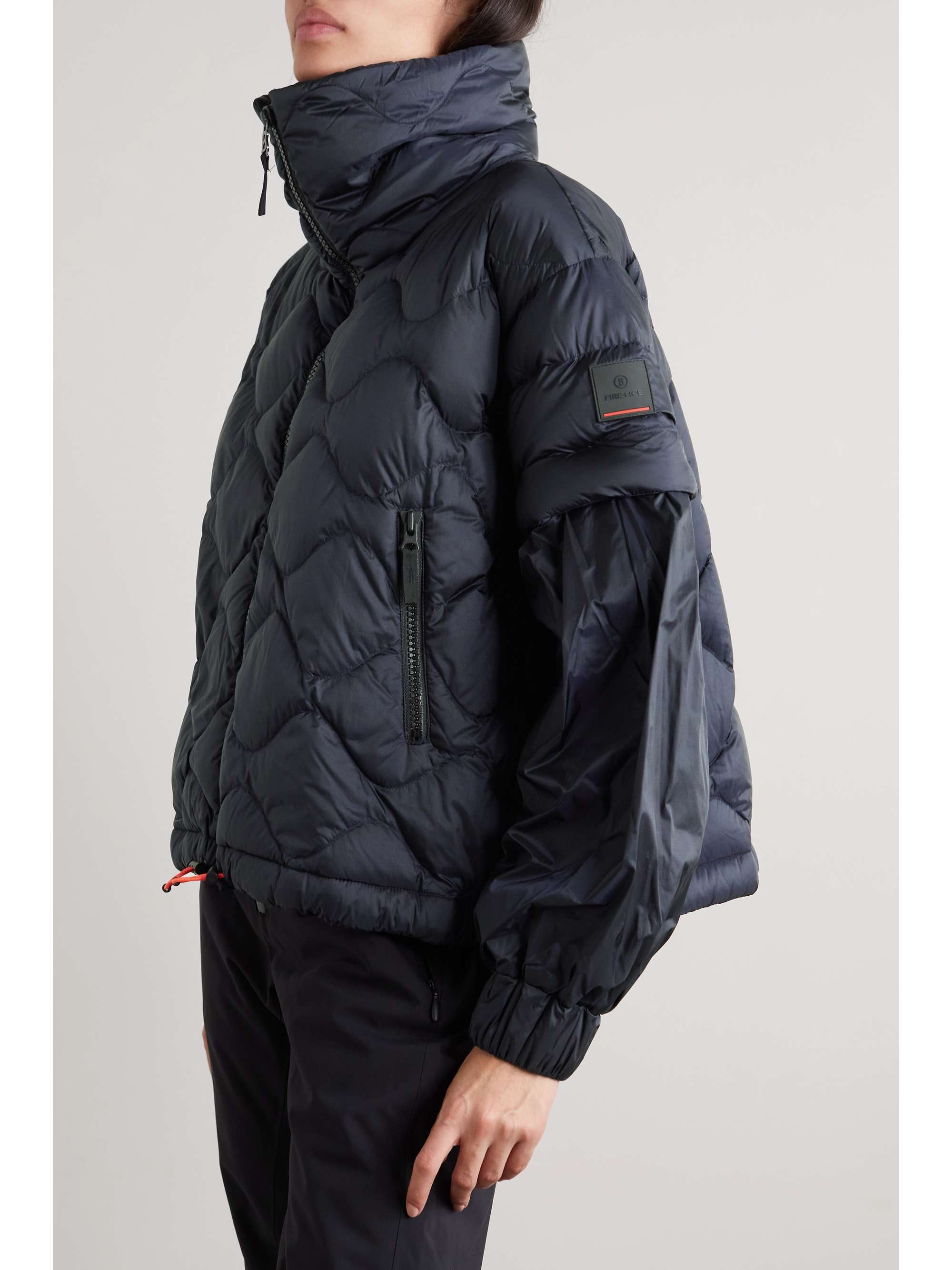 BOGNER FIRE+ICE Trish-D convertible quilted ripstop down ski jacket