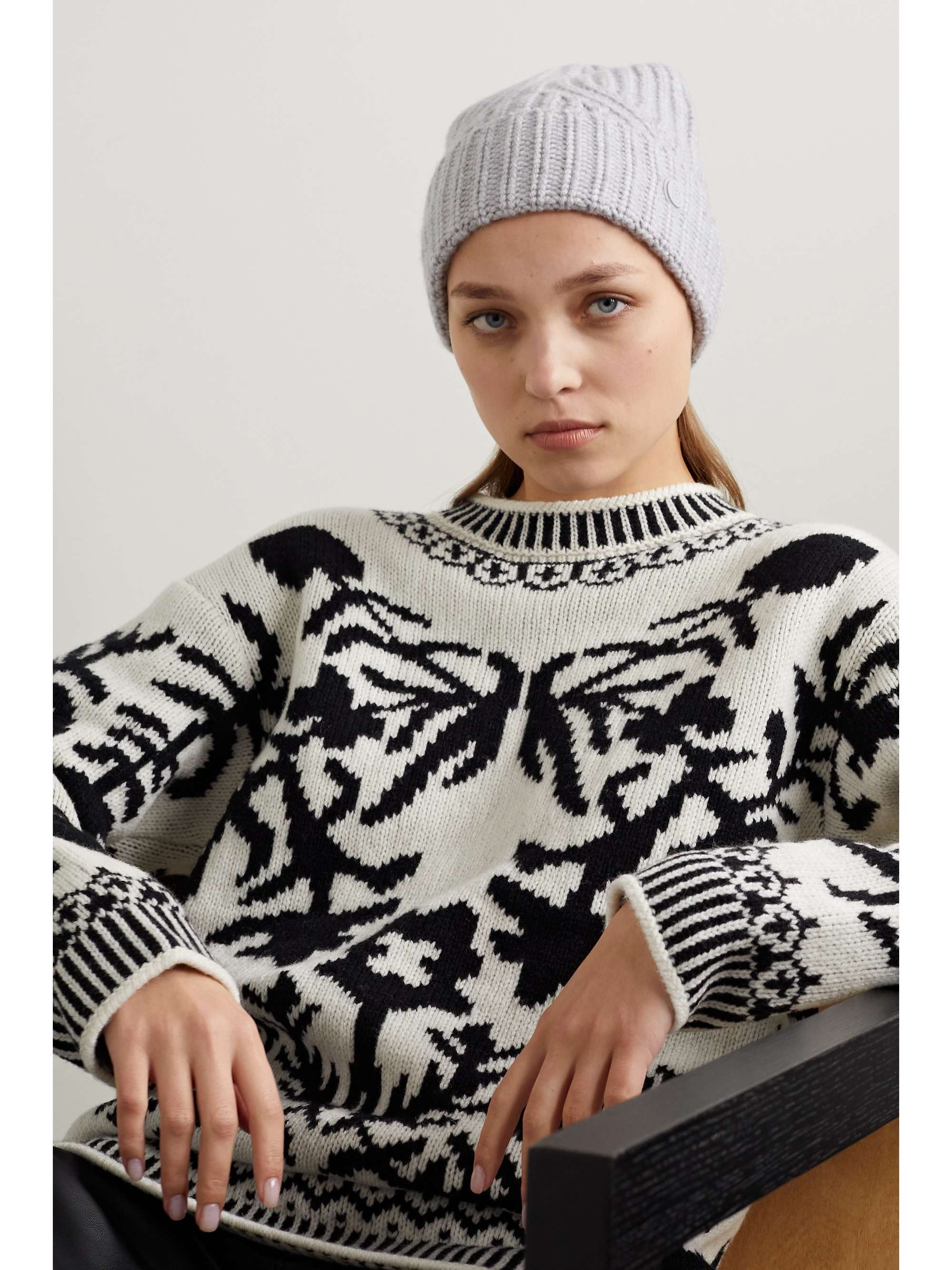 BOGNER Luana ribbed cashmere beanie