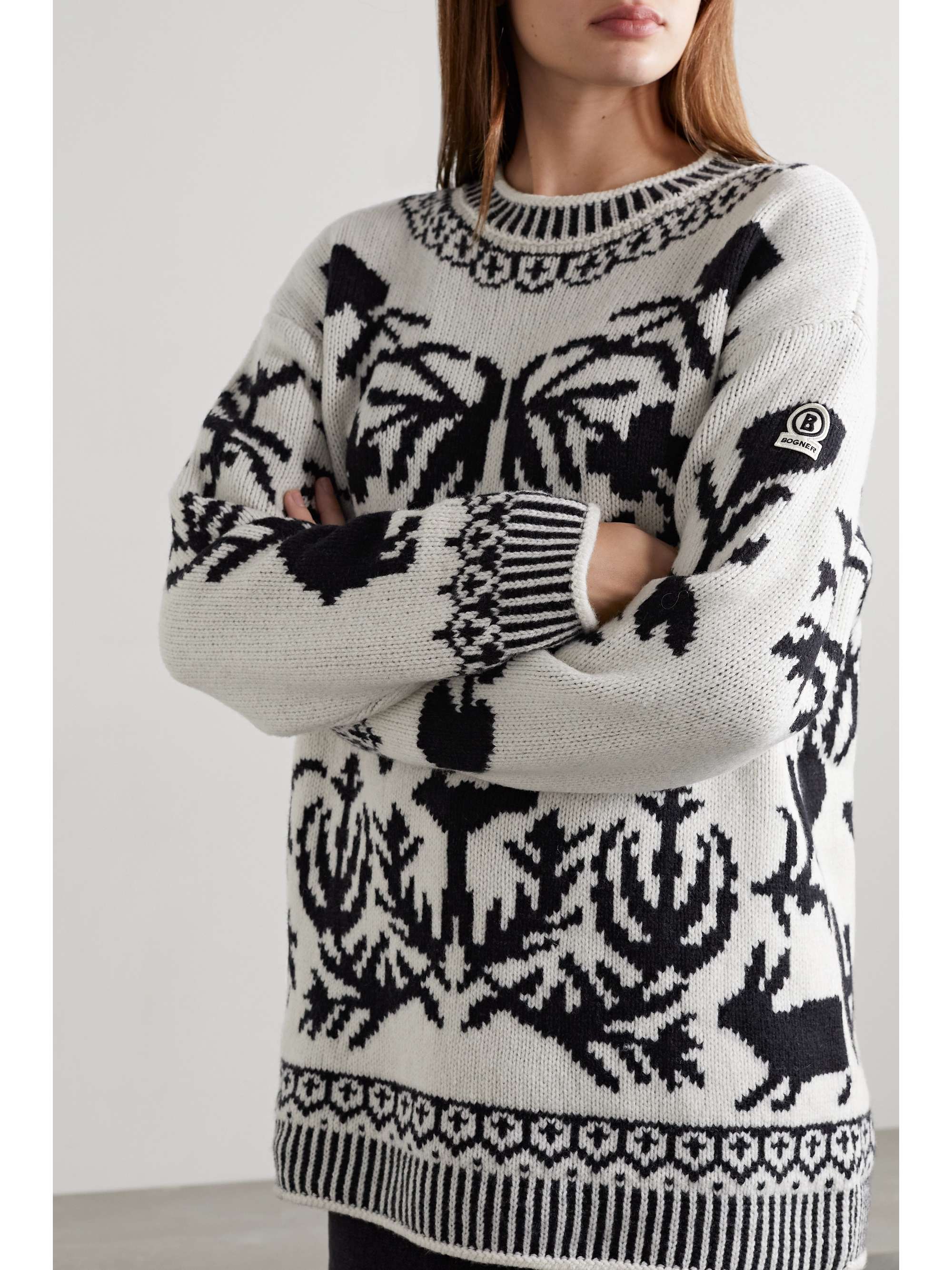 BOGNER Wiola intarsia wool sweater