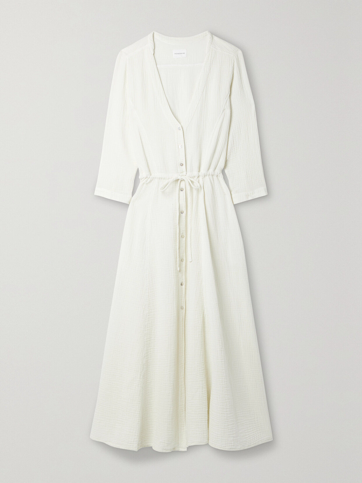 Honorine Georgia Cotton-seersucker Midi Dress