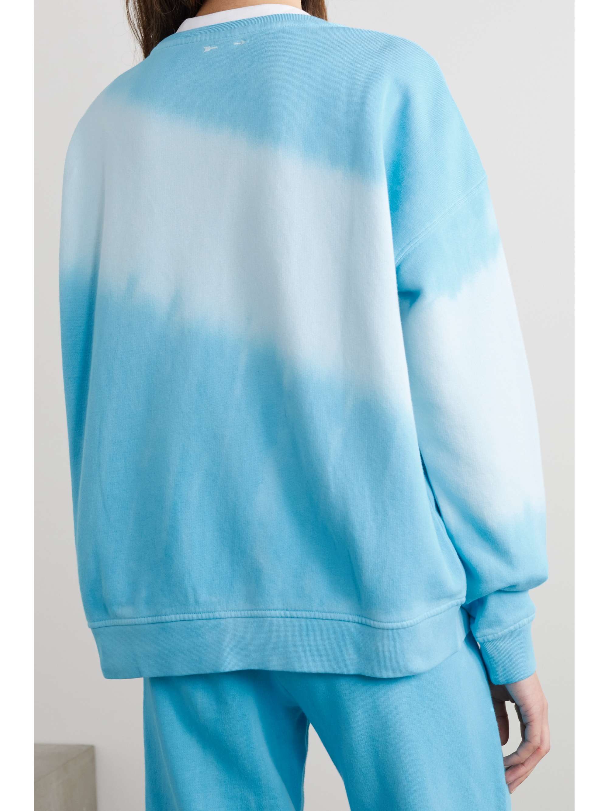 THE UPSIDE Montay Alena Oversized-Sweatshirt aus Baumwollfrottee mit Batikmuster