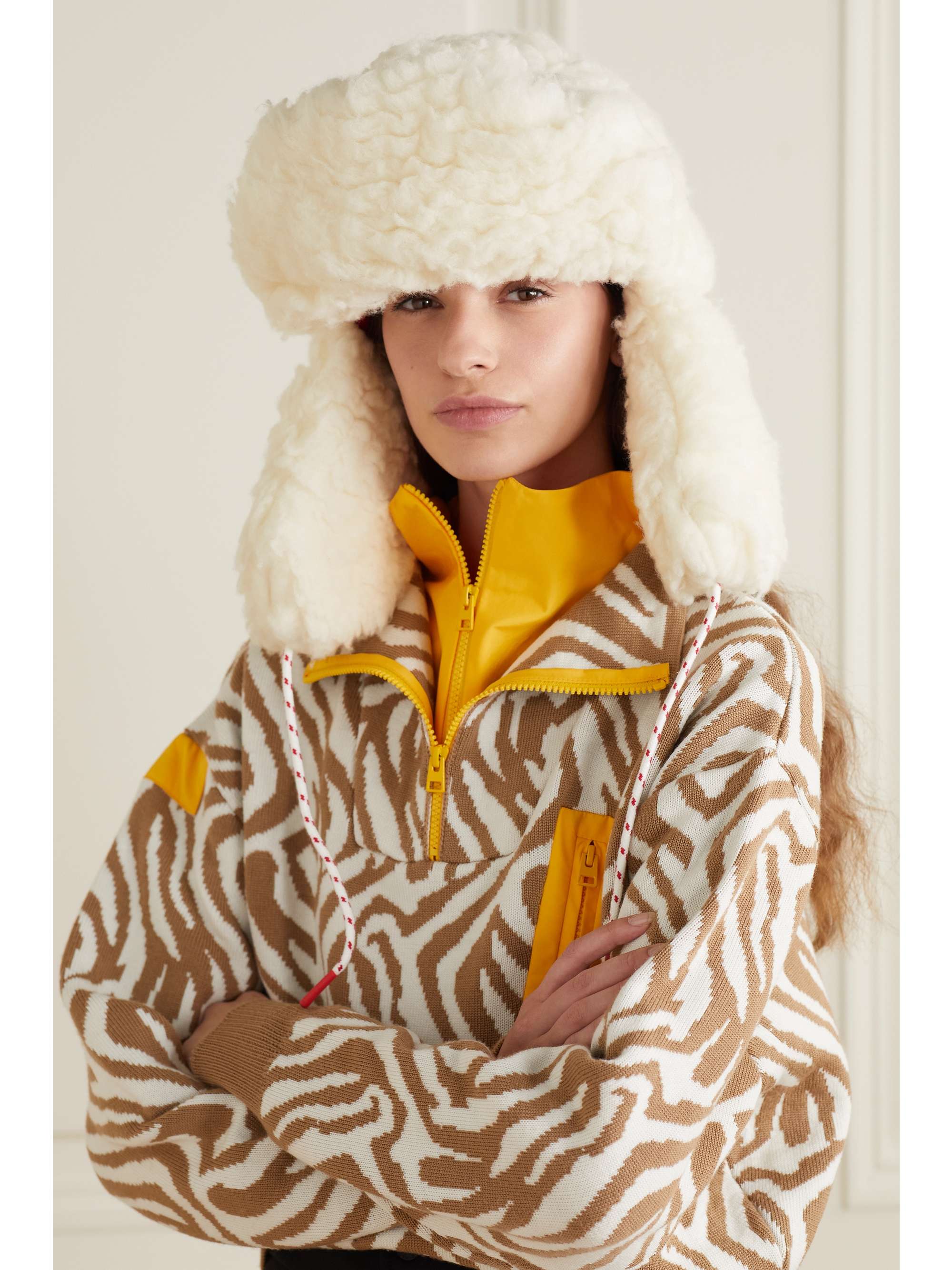 CORDOVA Summit wool-blend faux shearling hat