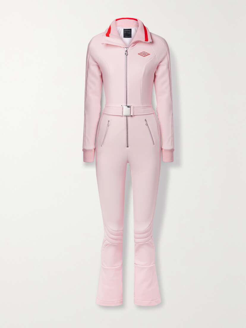 Cordova The Modena Belted Quilted Striped Ski Suit