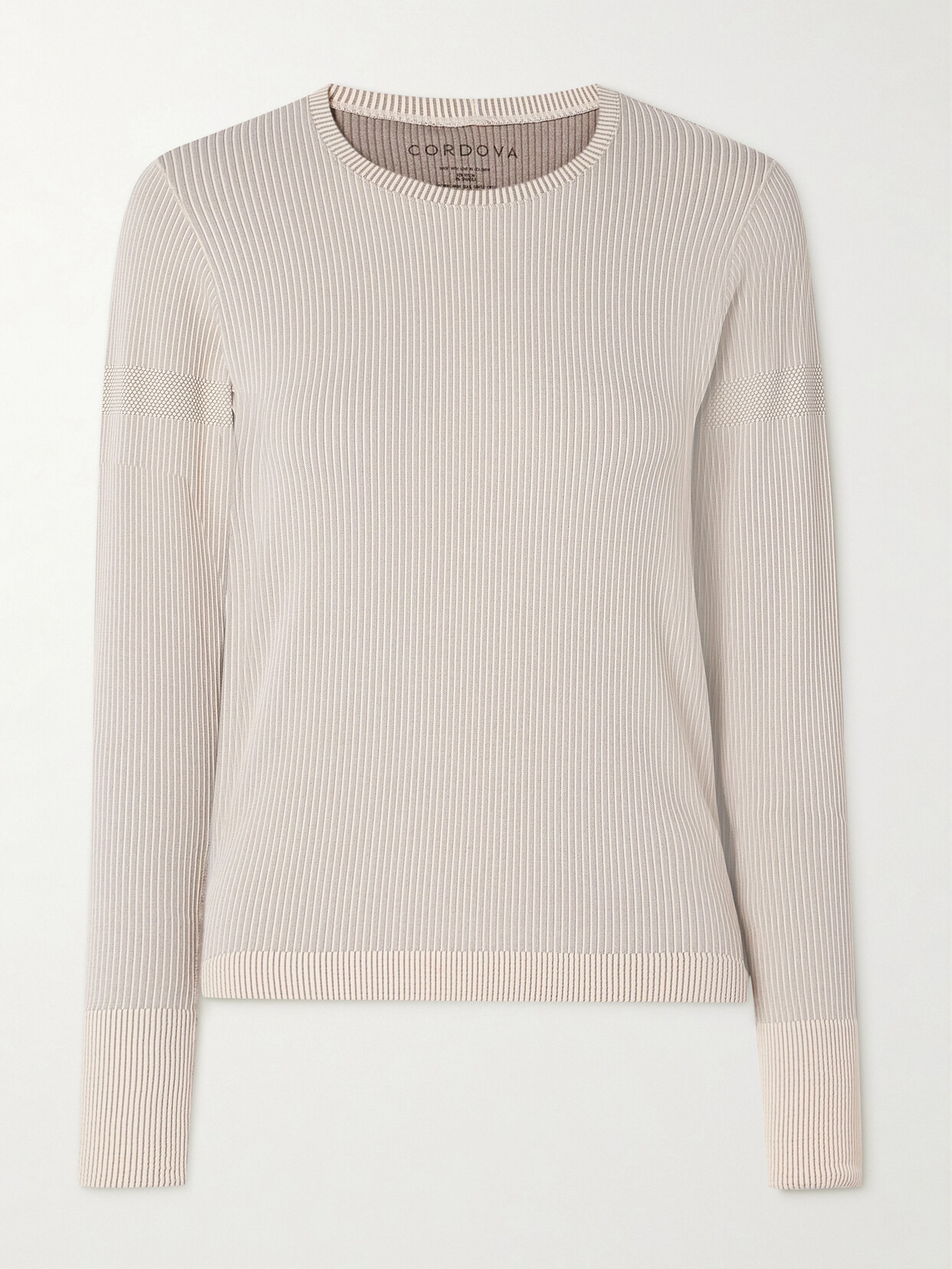 Cordova Ribbed Thermal Top In Ecru
