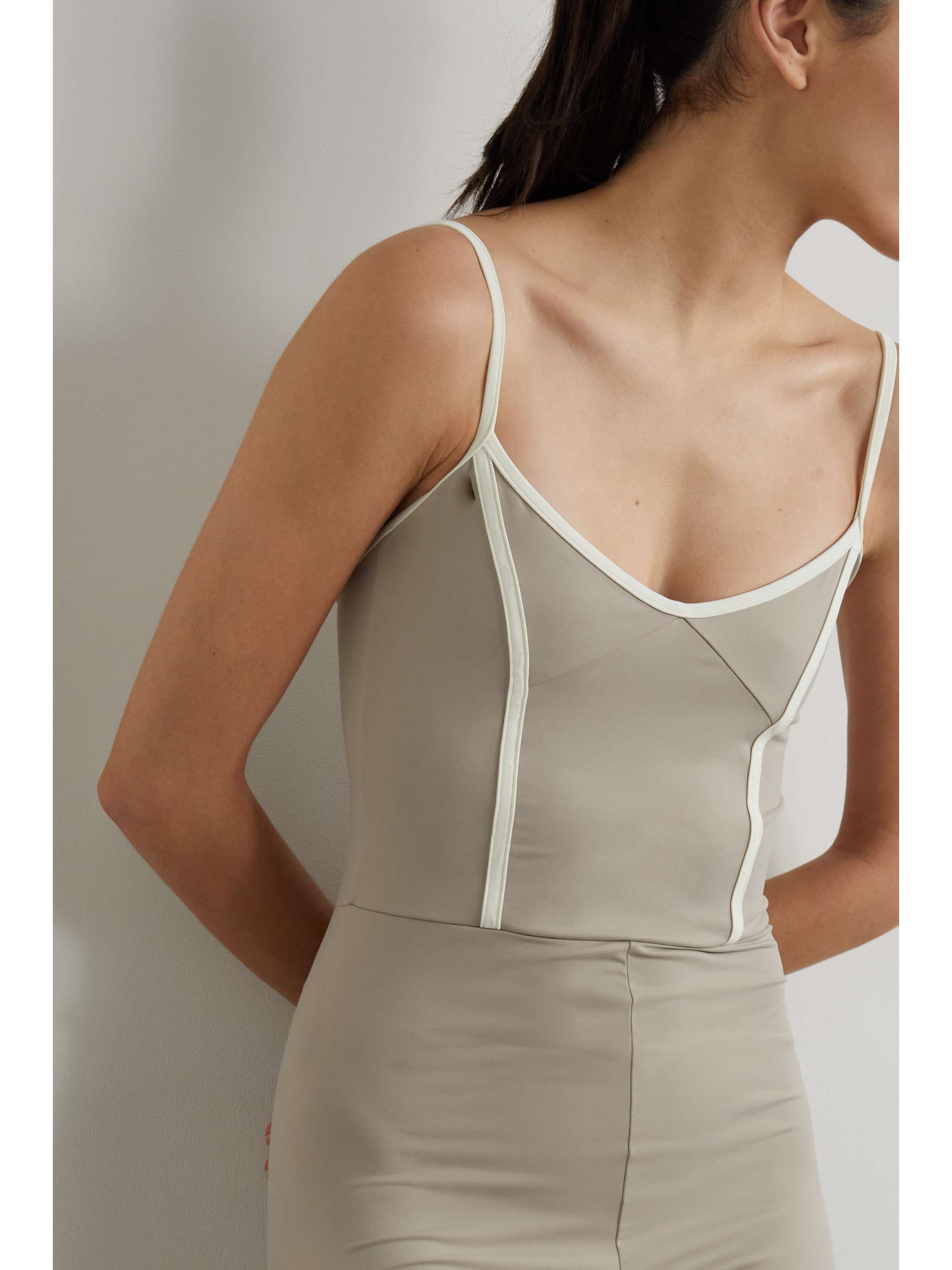ERNEST LEOTY Augustine two-tone stretch bodysuit