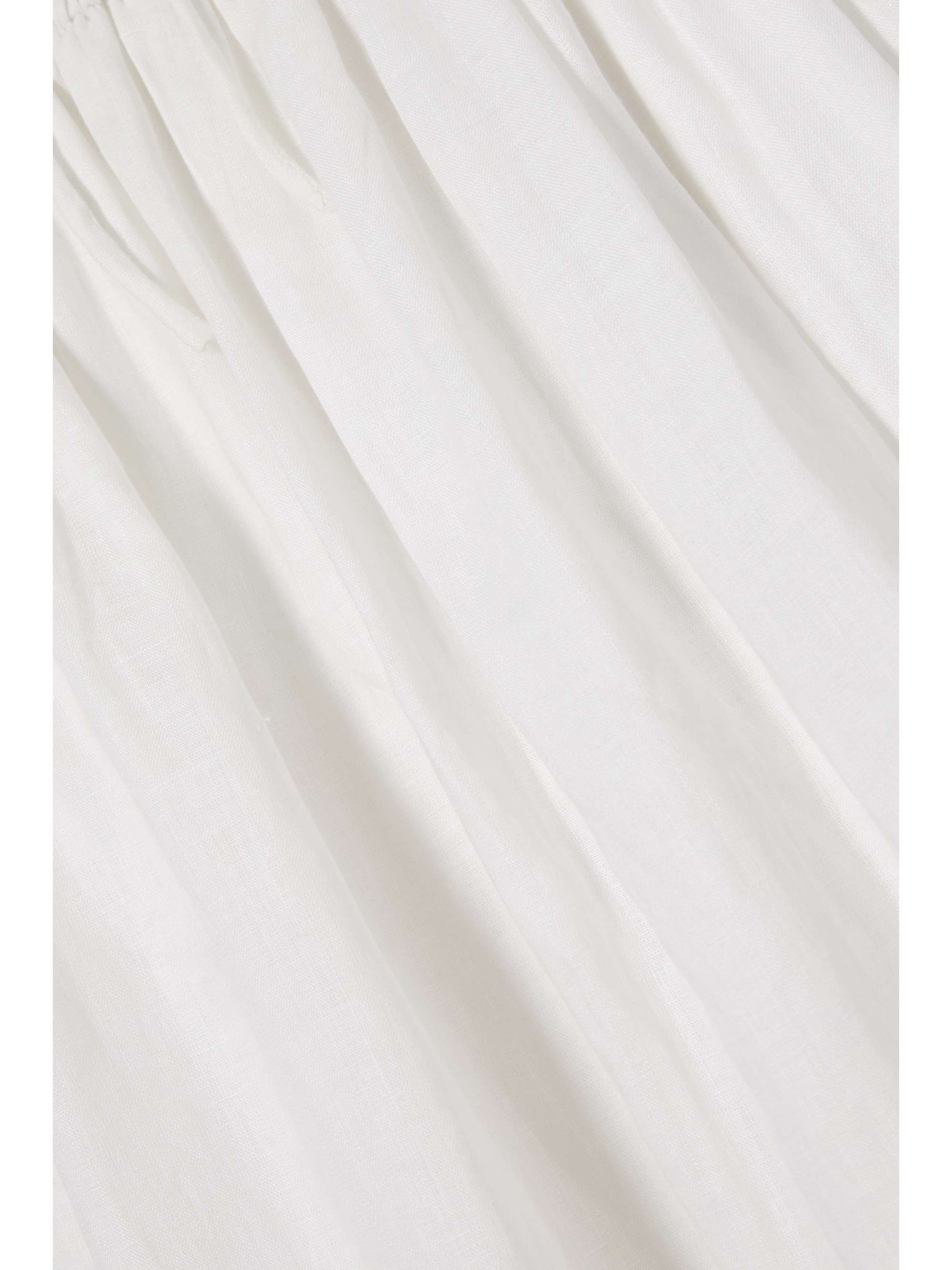 FAITHFULL THE BRAND Francesca shirred linen midi dress
