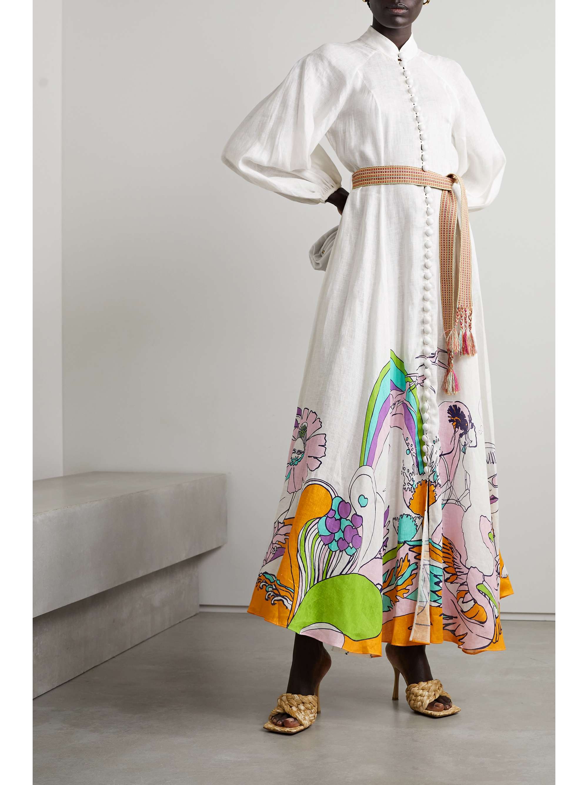 printed linen maxi dress | ZIMMERMANN 