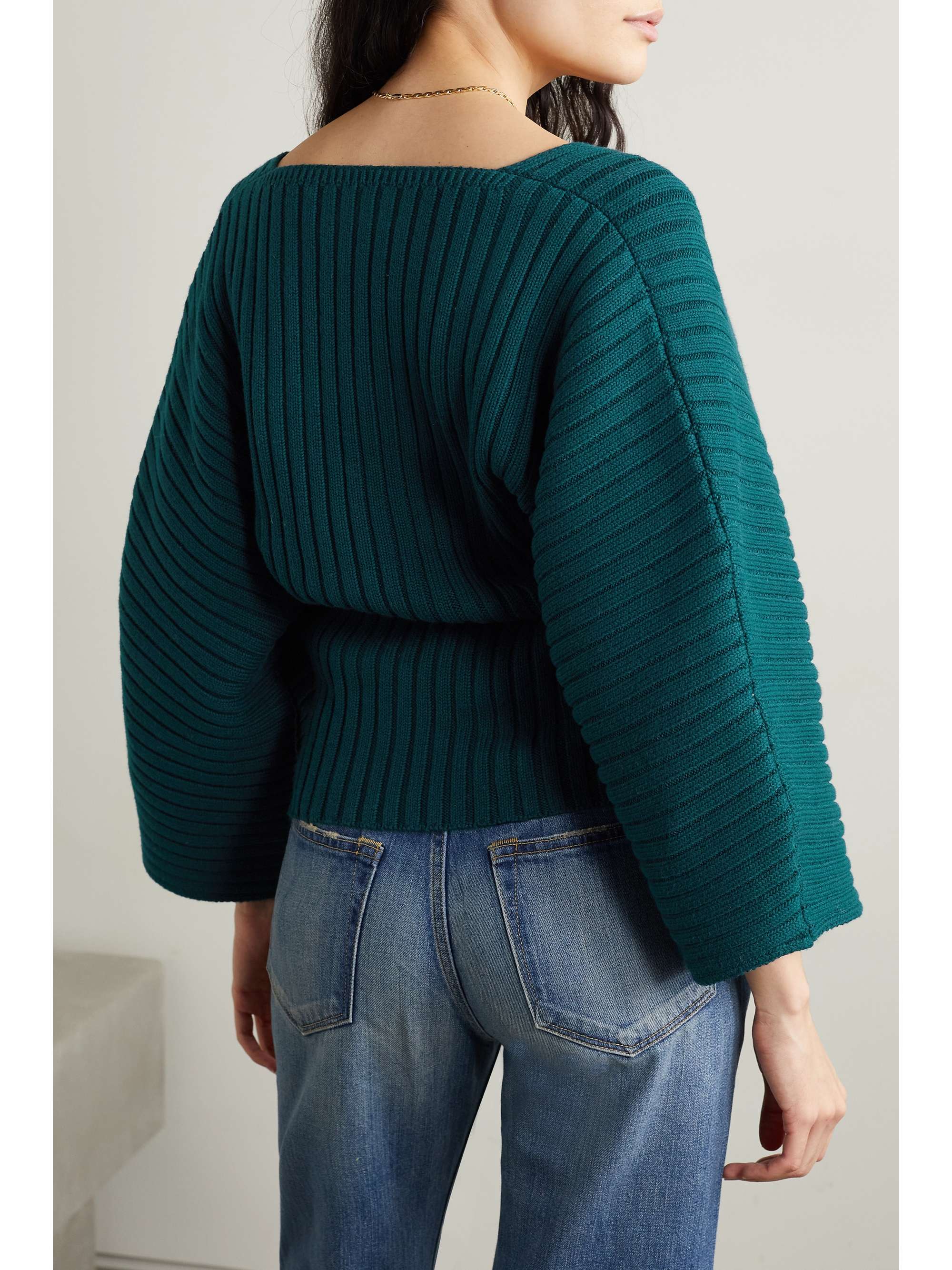 MARA HOFFMAN + NET SUSTAIN Jocelyn ribbed organic cotton-blend sweater