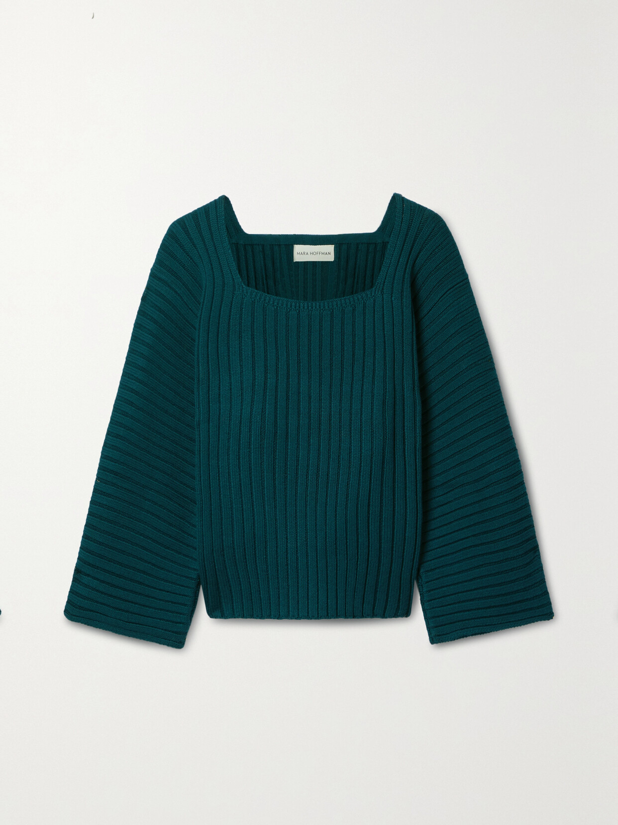 Mara Hoffman - + Net Sustain Jocelyn Ribbed Organic Cotton-blend Sweater - Blue