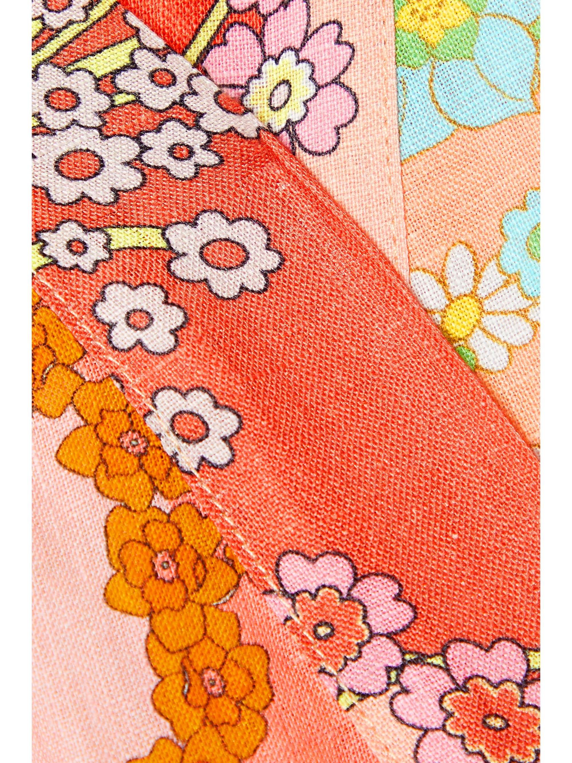 ZIMMERMANN Lola patchwork floral-print linen robe