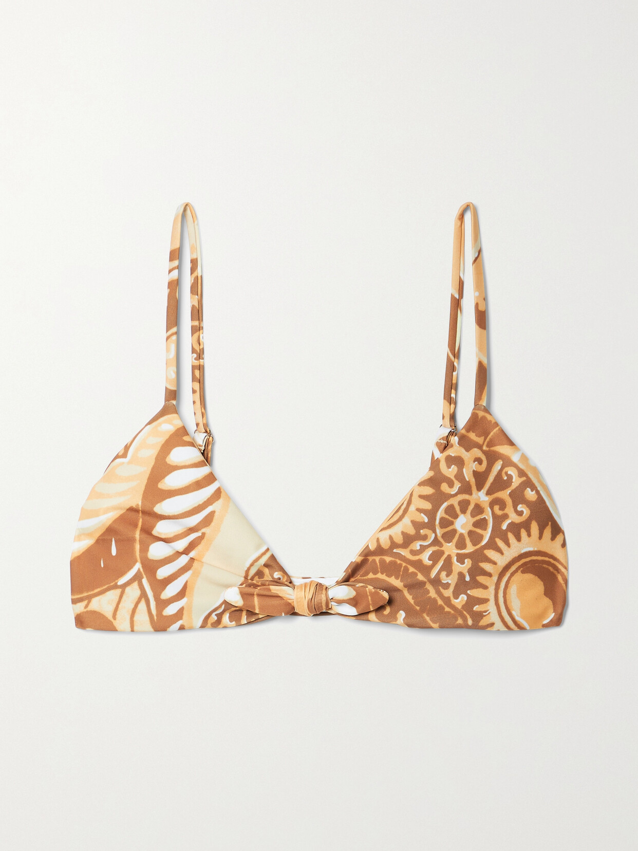 Mara Hoffman Carla Printed Recycled Bikini Top - Yellow