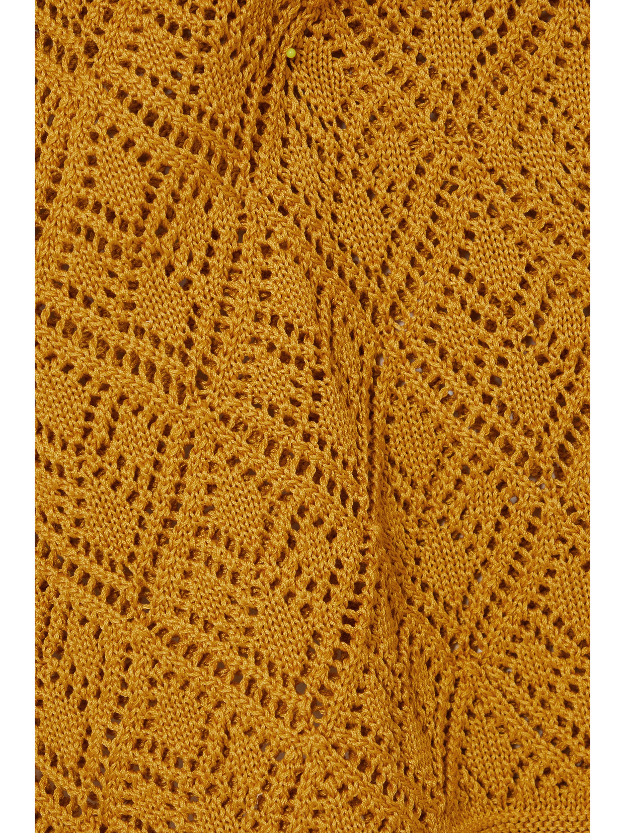 Savannah Morrow The Label Jamaica Open-back Crocheted Pima Cotton Mini Dress In Yellow