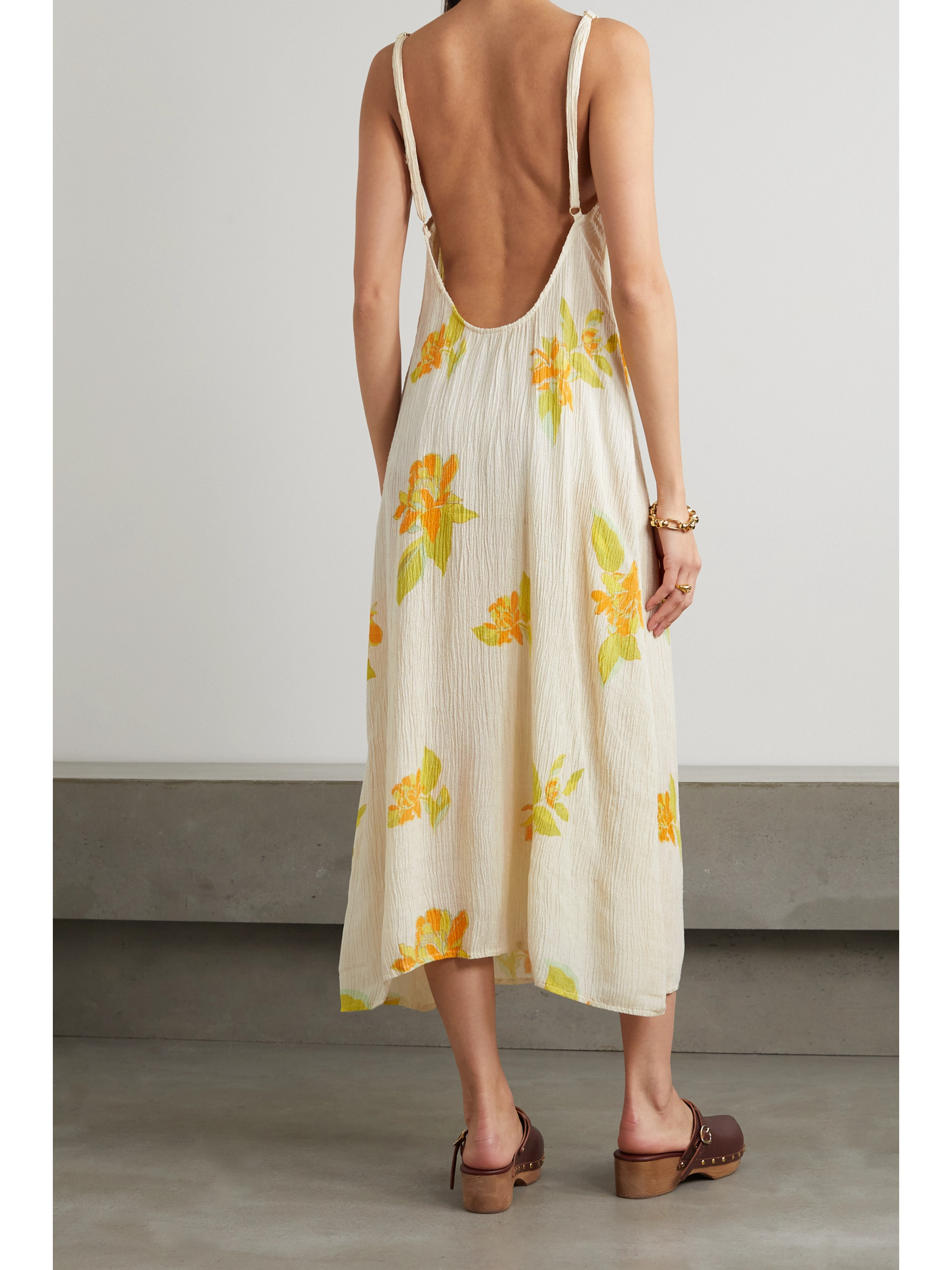 Savannah Morrow The Label + NET SUSTAIN Andria floral-print silk and bamboo-blend crepon maxi dress