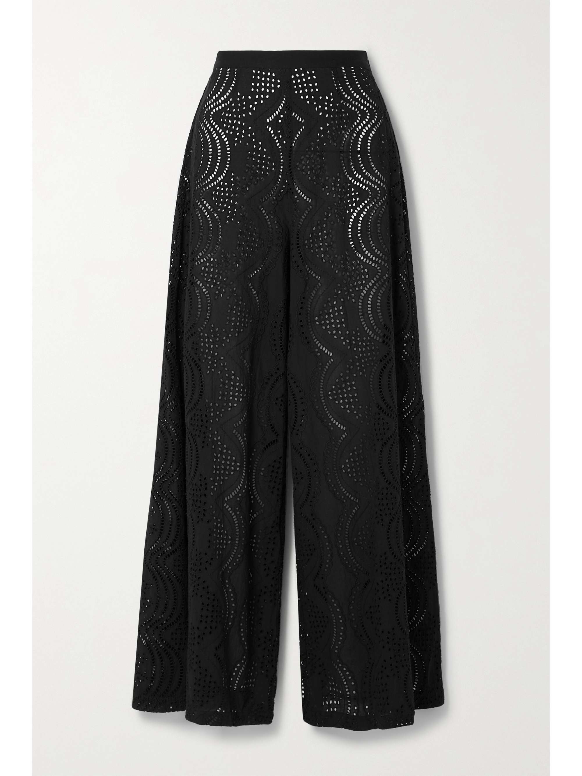 Black Pamela broderie anglaise cotton 