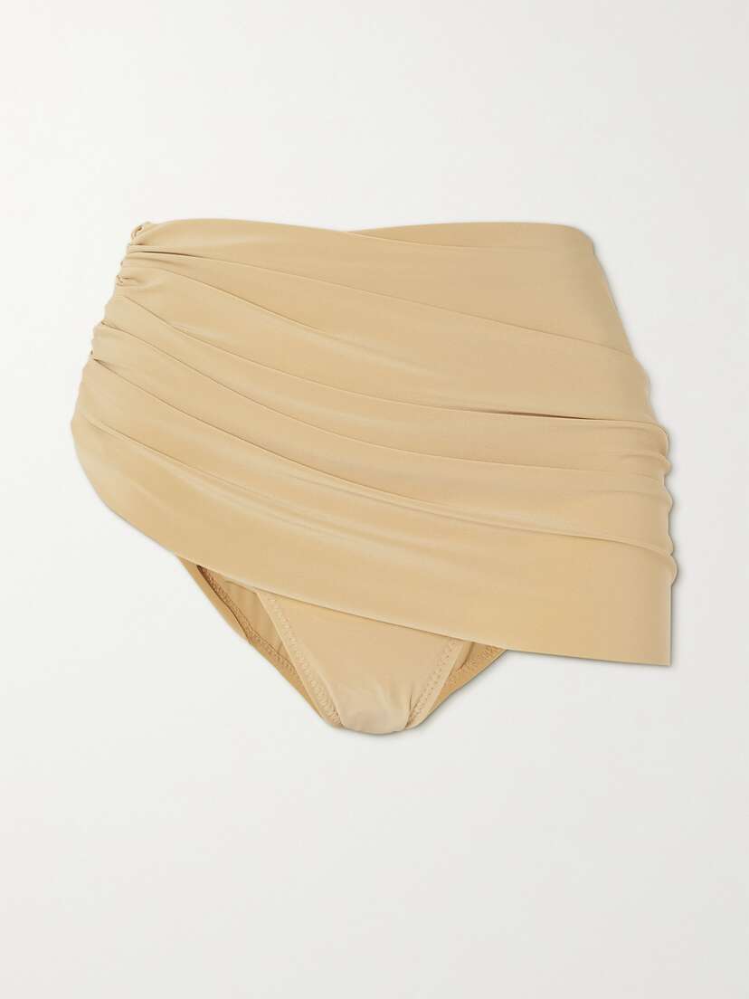 Norma Kamali Diana Ruched Bikini Briefs