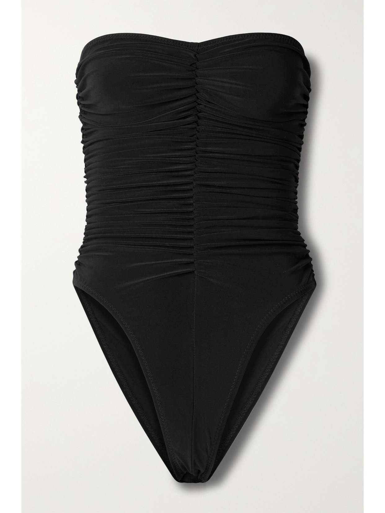 Norma Kamali Slinky Marissa Strapless One-piece Swimsuit In Black