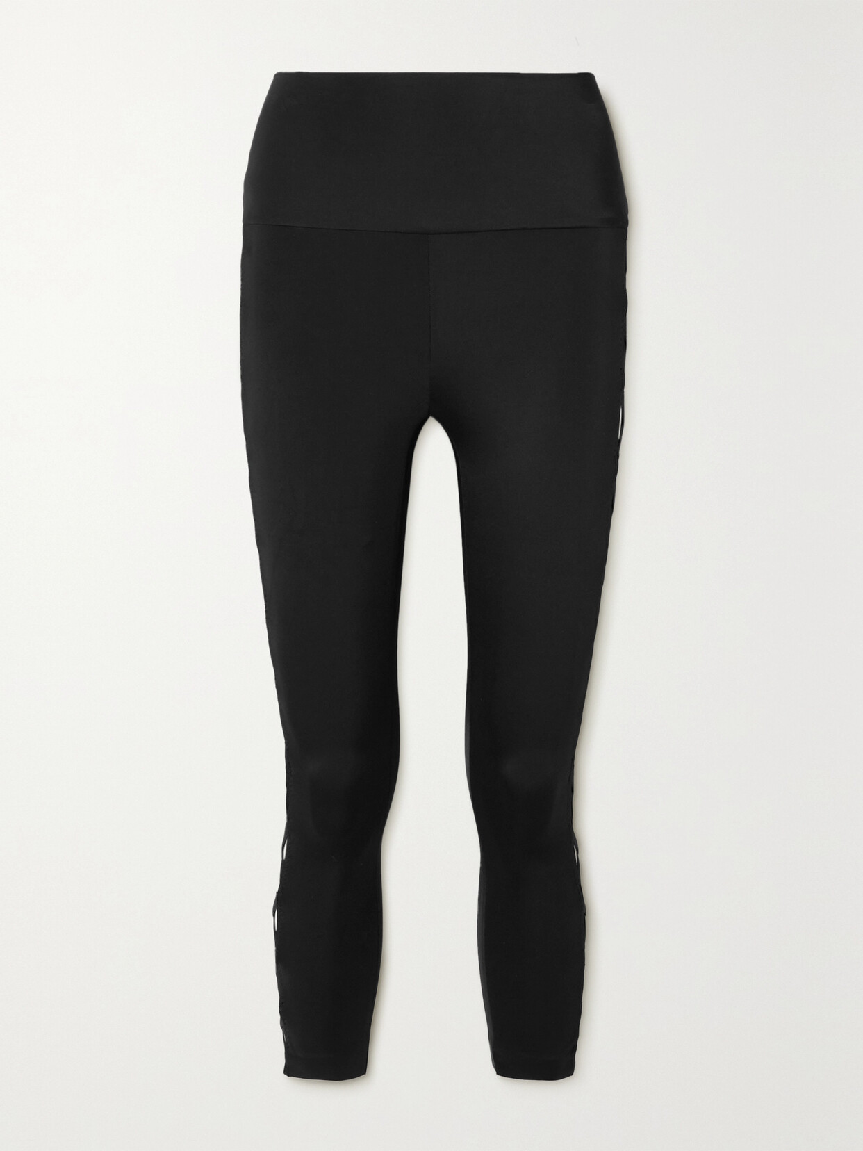 Norma Kamali X Cutout Stretch-jersey Leggings In Black