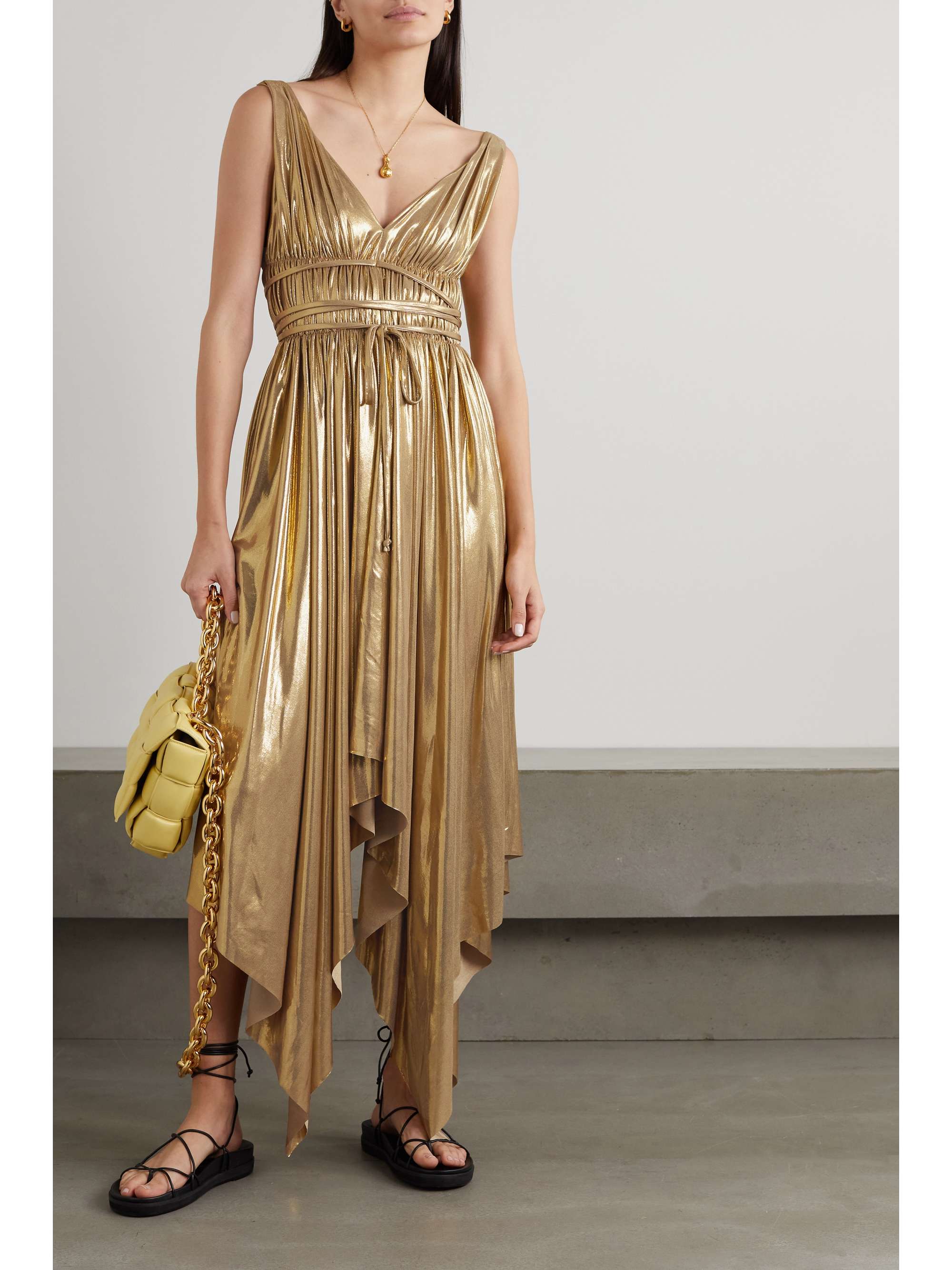 norma kamali goddess dress