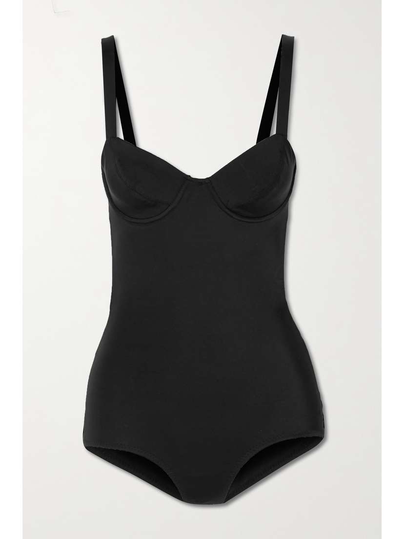 Norma Kamali Vogue Mio Open-back Underwired Swimsuit