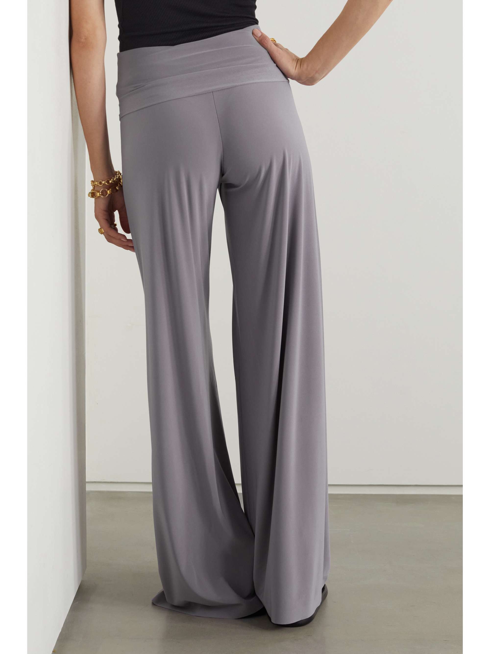 Purple Elephant stretch-jersey wide-leg 