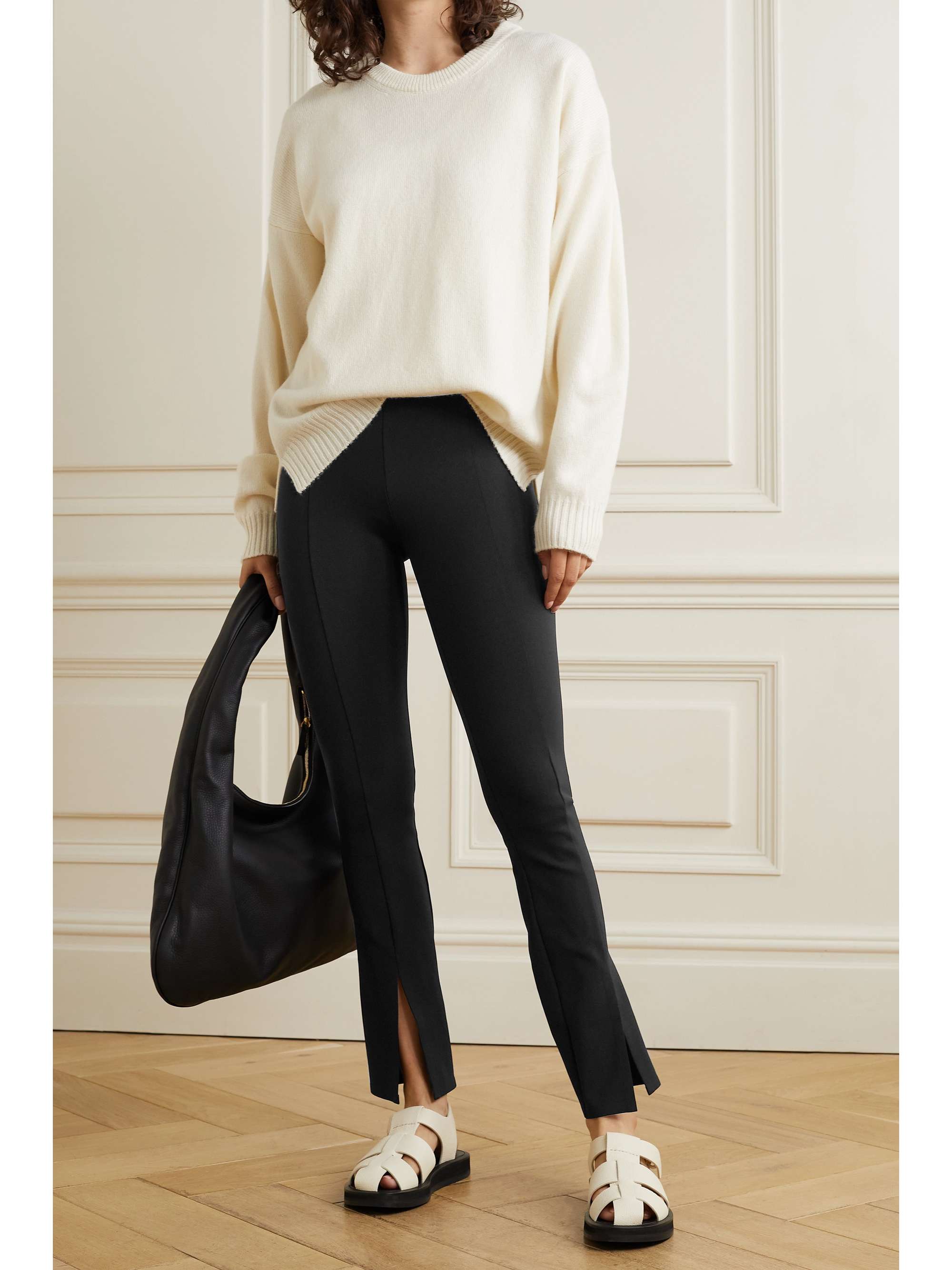 THE ROW Thilde stretch-cady straight-leg pants