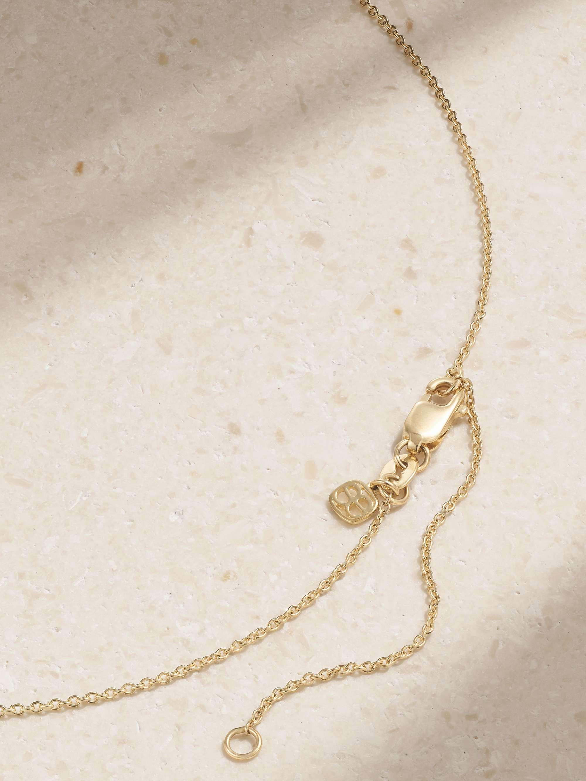 SYDNEY EVAN Grateful 14-karat gold diamond necklace