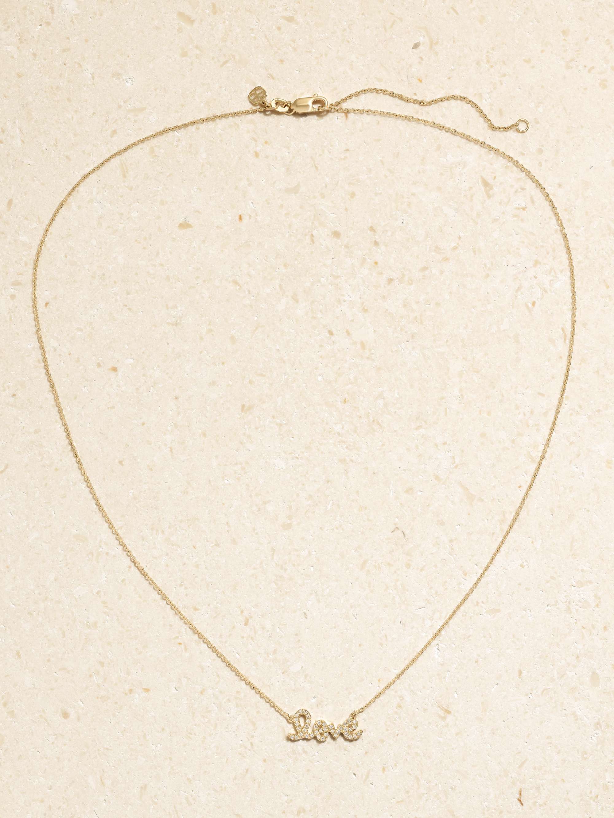 SYDNEY EVAN Grateful 14-karat gold diamond necklace