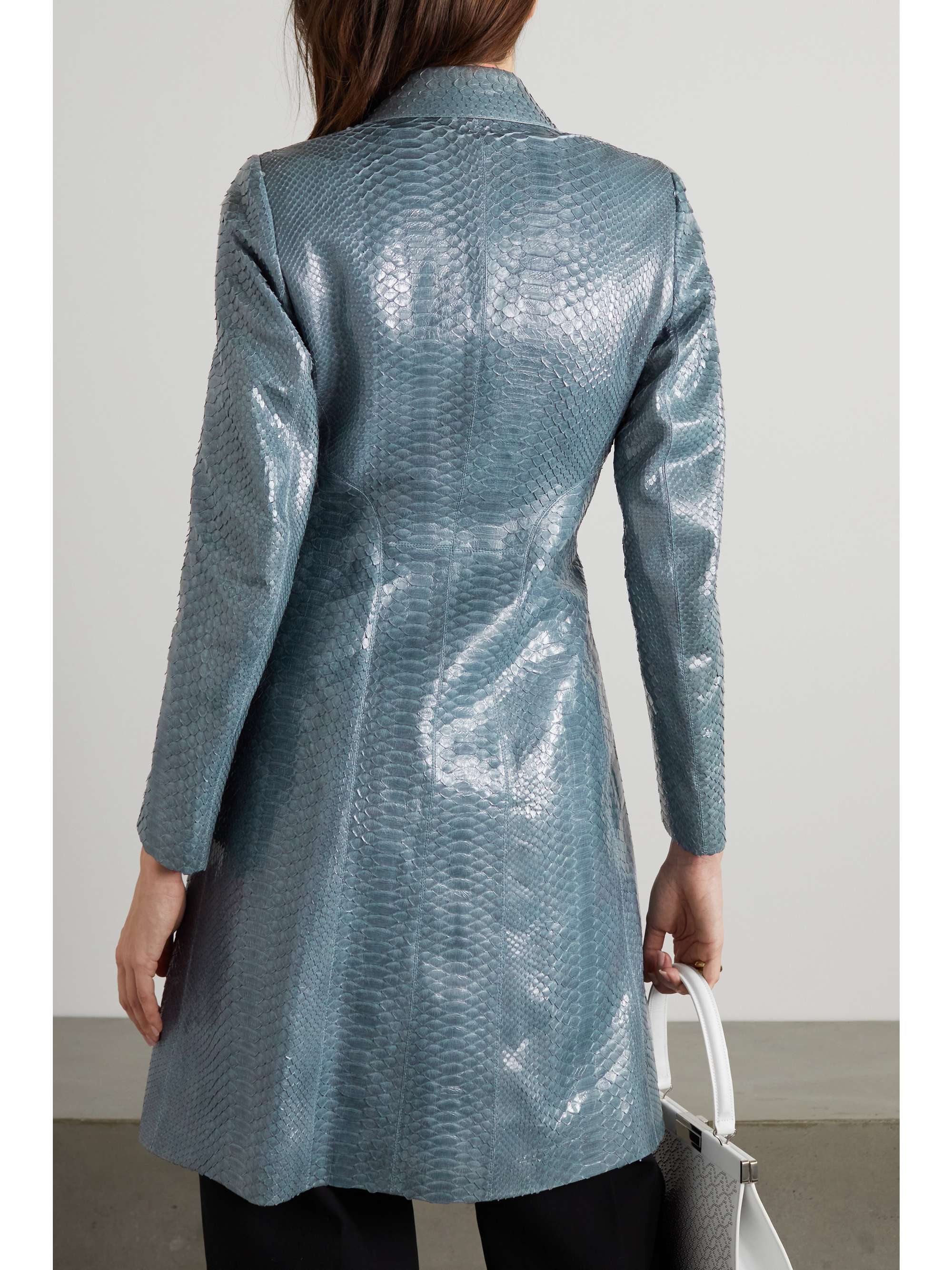 ALAÏA Python coat