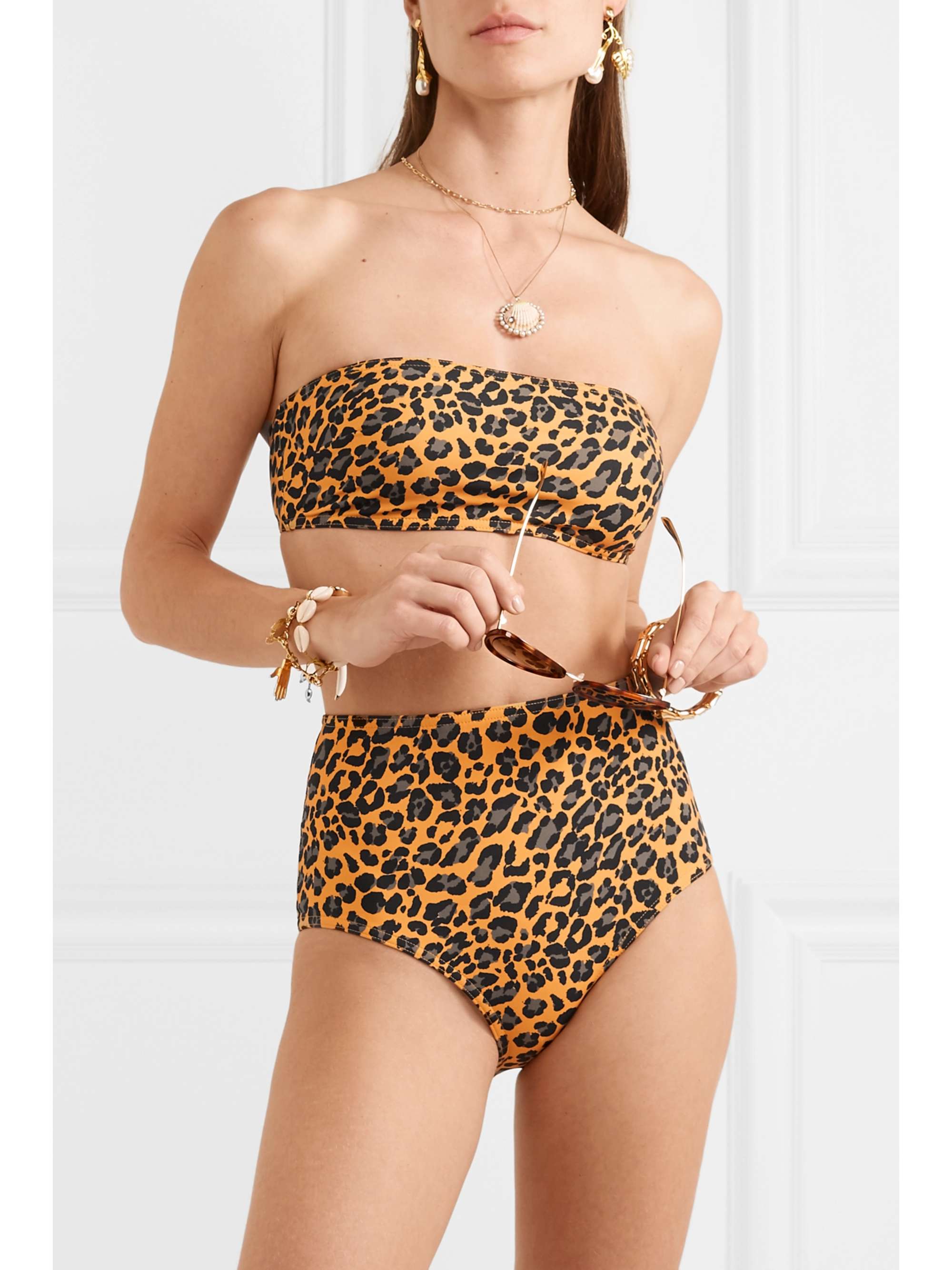 ZIMMERMANN Leopard-print bikini briefs