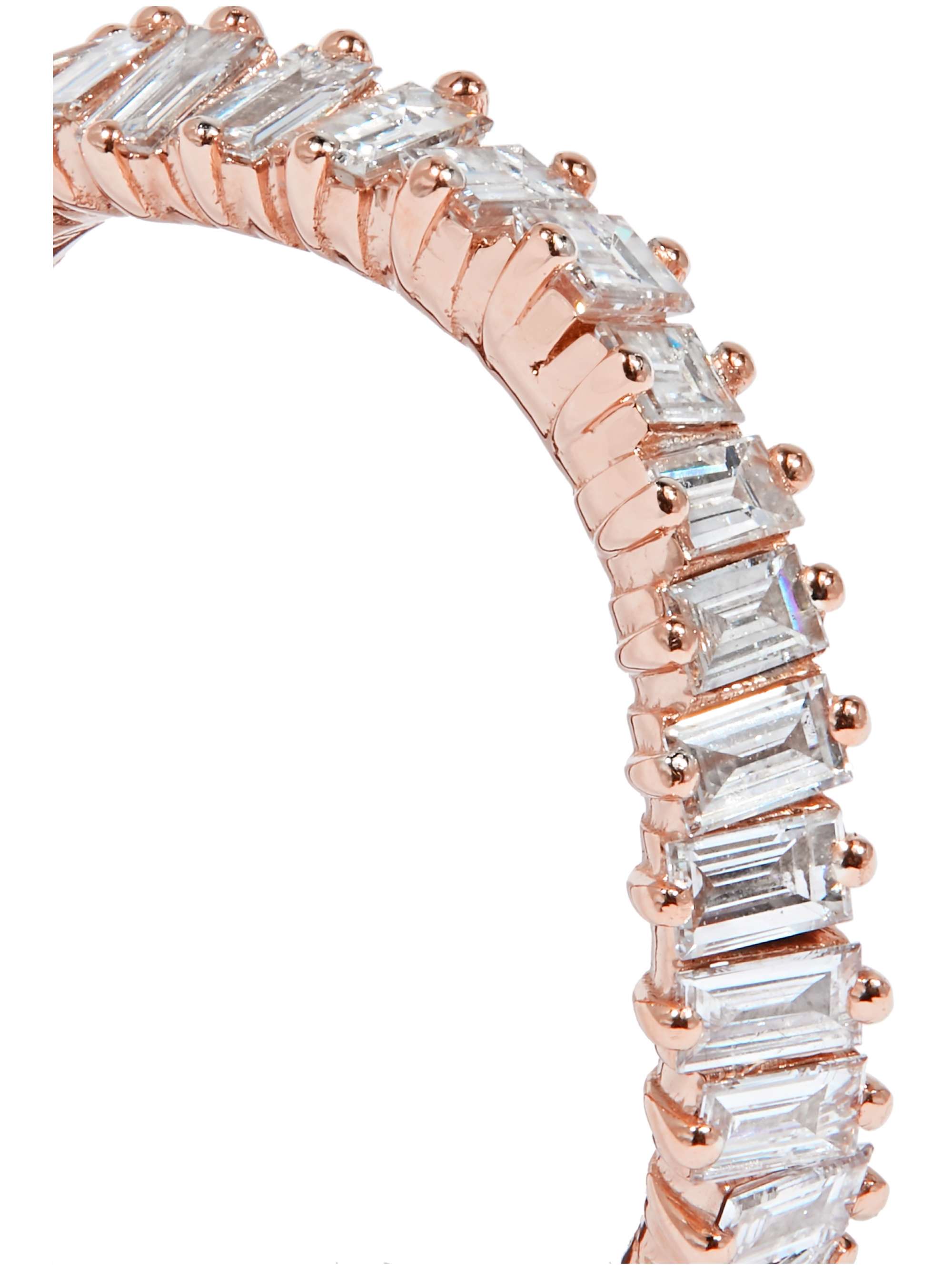 SUZANNE KALAN 18-karat rose gold diamond ring
